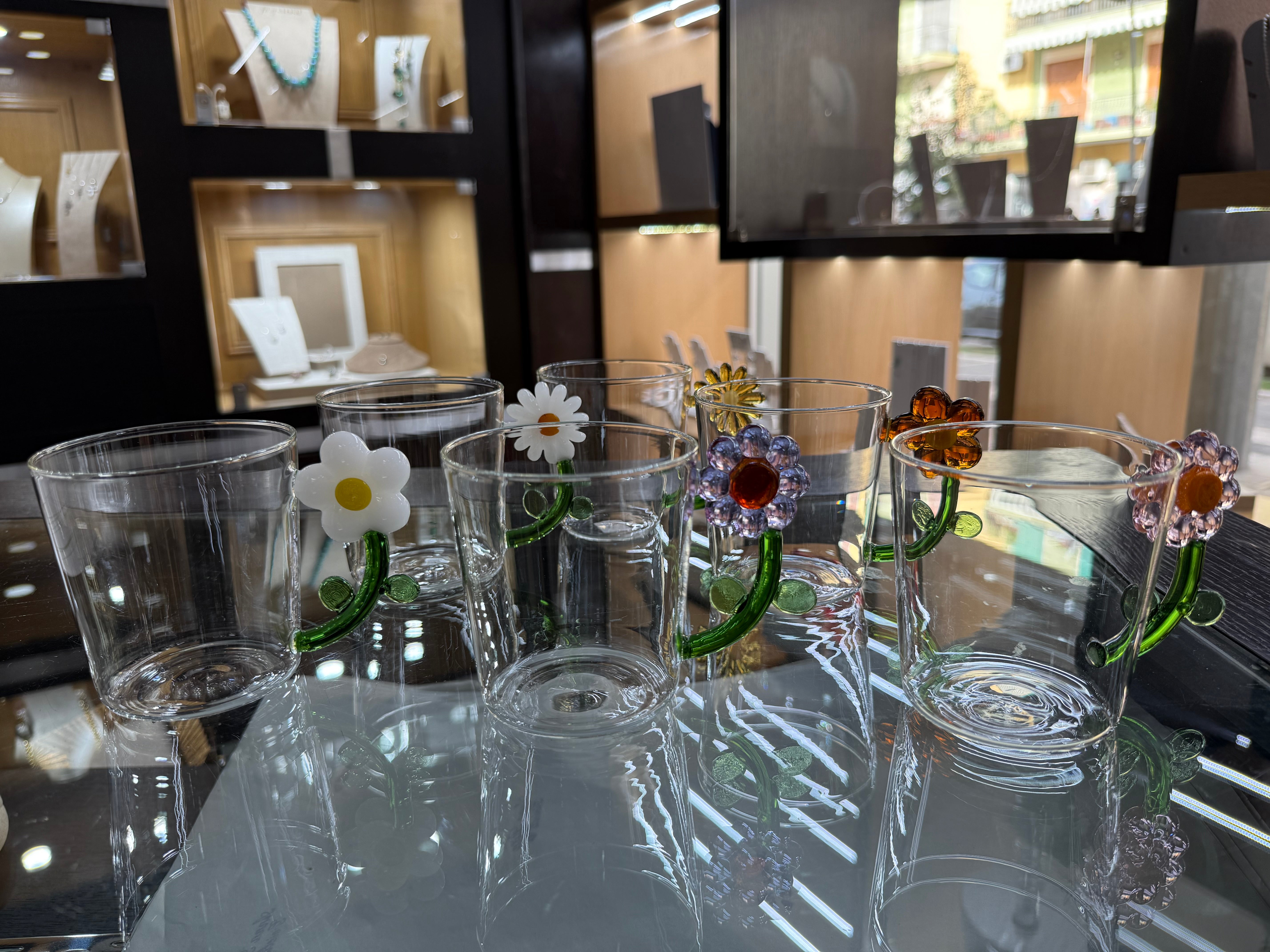 Set di bicchieri con Fiore (6)