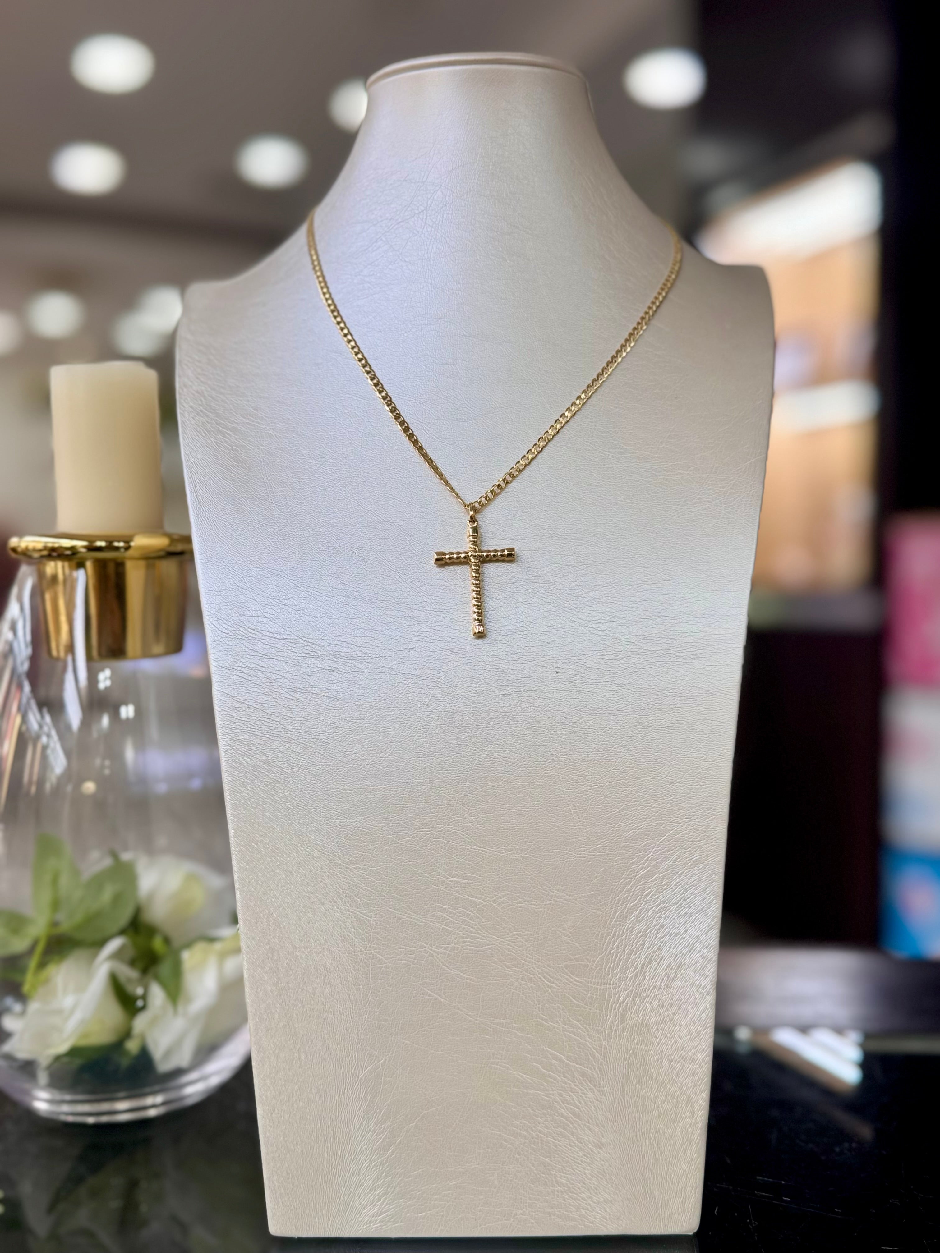 Collana con Croce in Oro 18kt