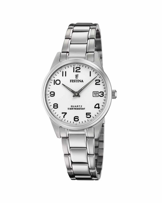 Classics – Orologio da donna con quadrante bianco