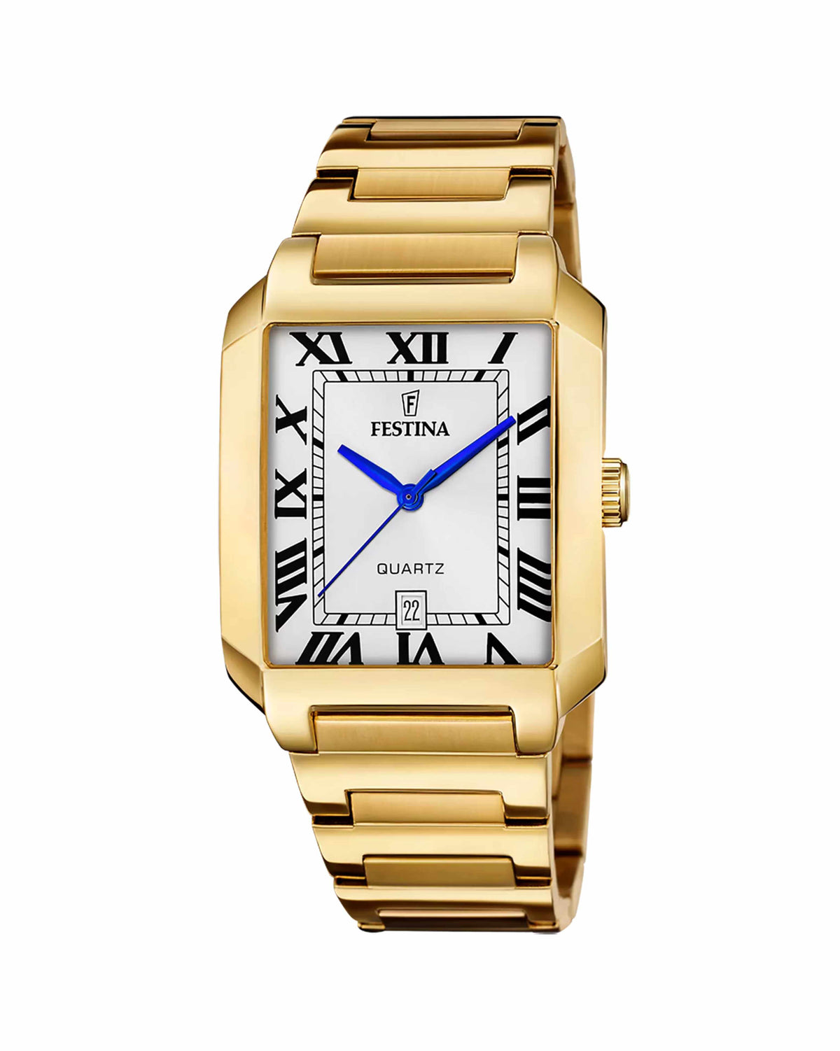 Orologio Festina F20678/1, finitura dorata, vista del quadrante e del bracciale