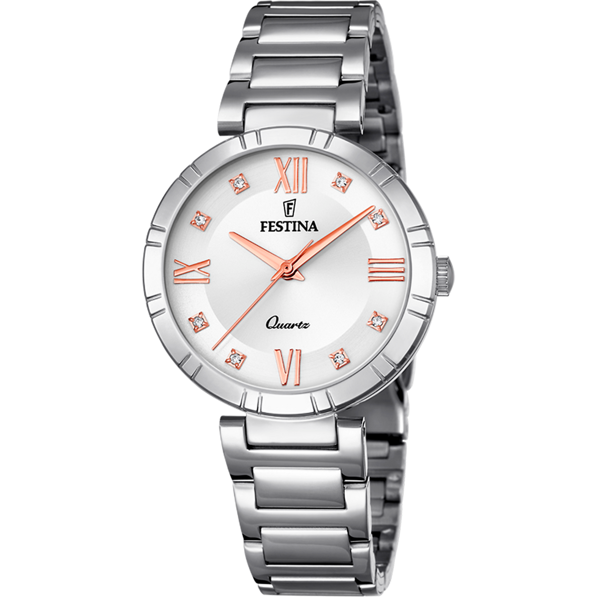 Orologio Festina F16936/B, vista del quadrante e del bracciale