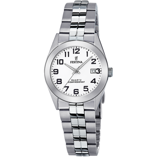 Classics – Orologio da donna con quadrante bianco
