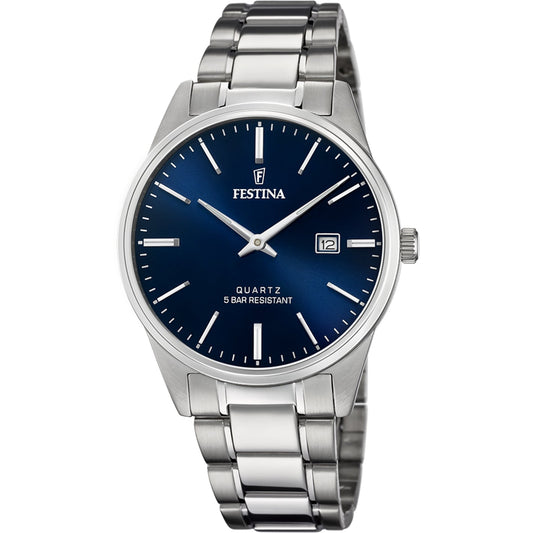 Orologio Festina F20511/3, blu, vista del quadrante e del bracciale
