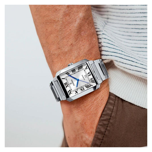 On the Square – Orologio in acciaio da uomo