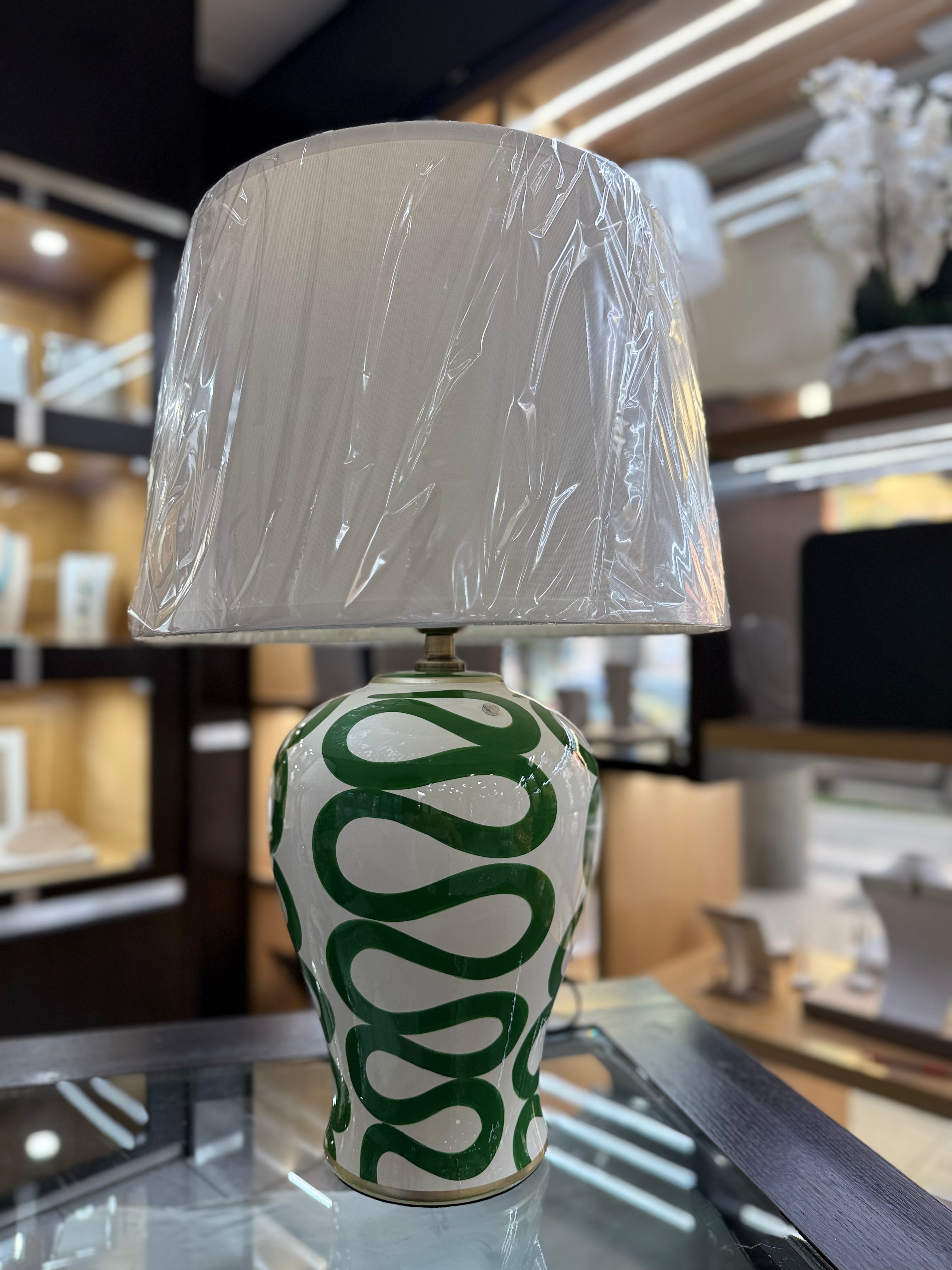 Lampada Verde e Bianca