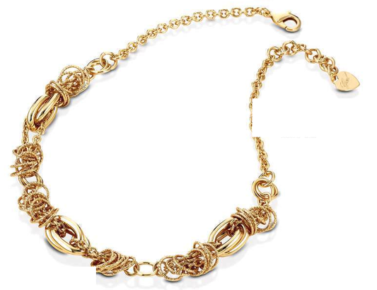 LAB – Collana dorata a maglie intrecciate