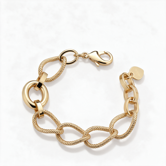 Gisel – Bracciale a maglie dorato – foto catalogo