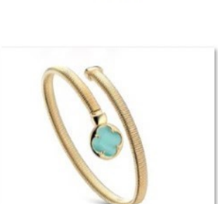 Gisel – Bracciale rigido con dettaglio turchese – foto catalogo