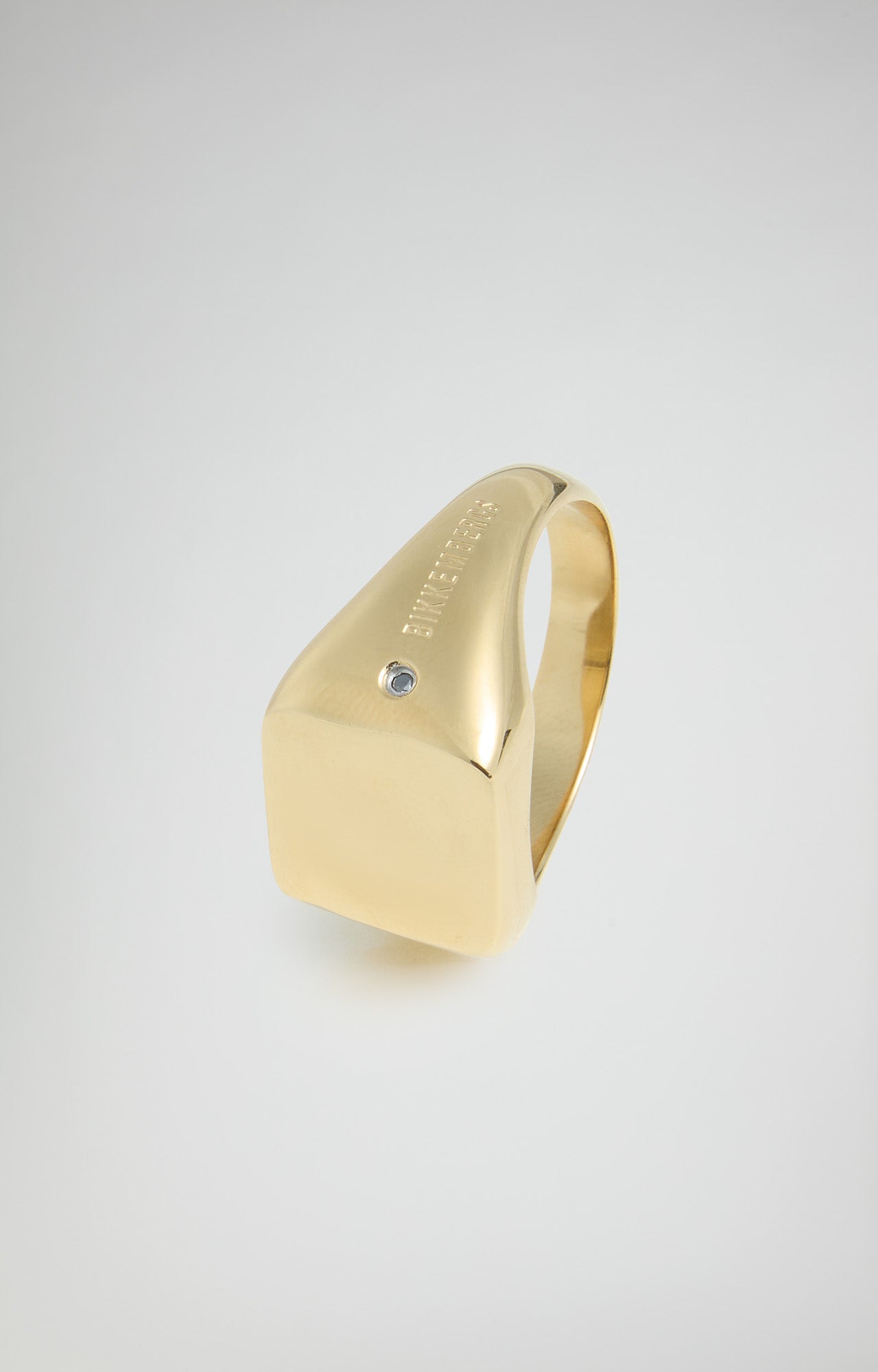 Collana Bracciale e Anello Bikkemberg Acciaio Dorato e Diamanti Da Ct 0.01