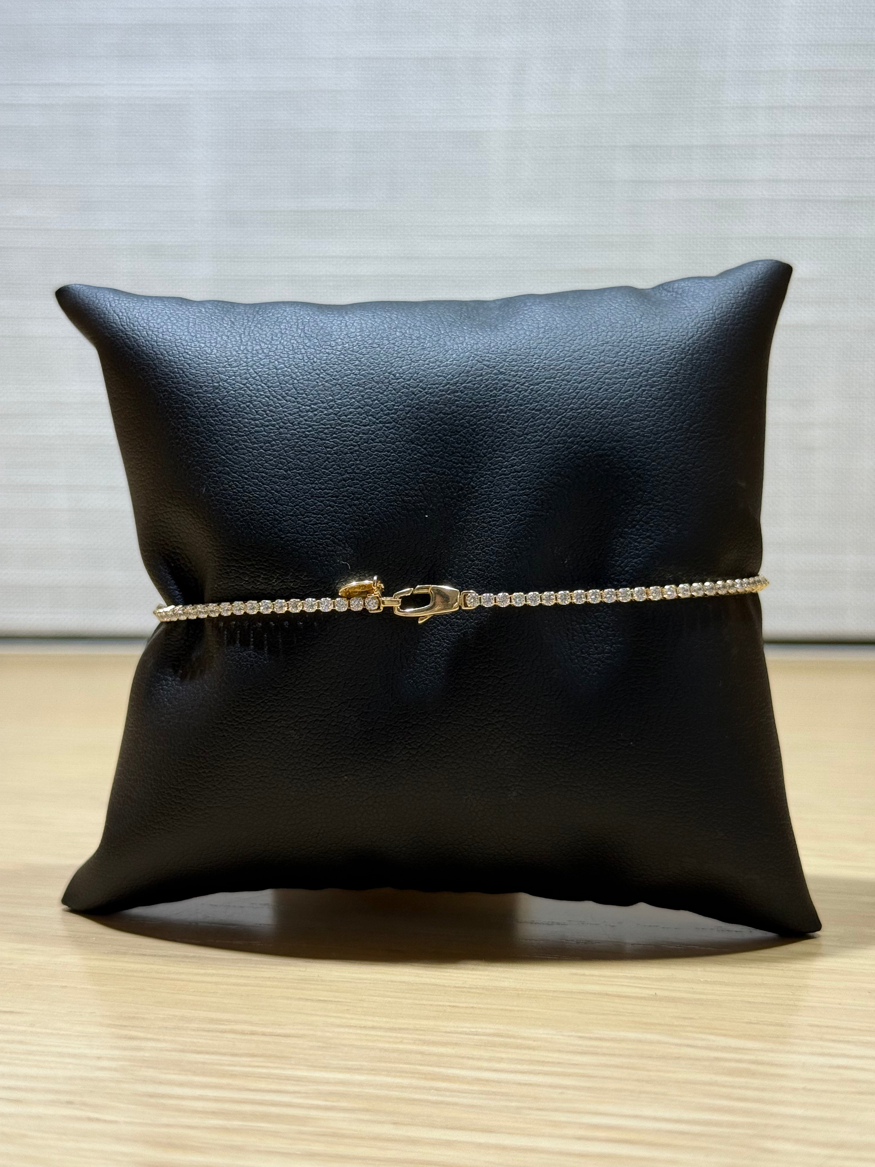 Tennis con zaffiri in Oro 18kt