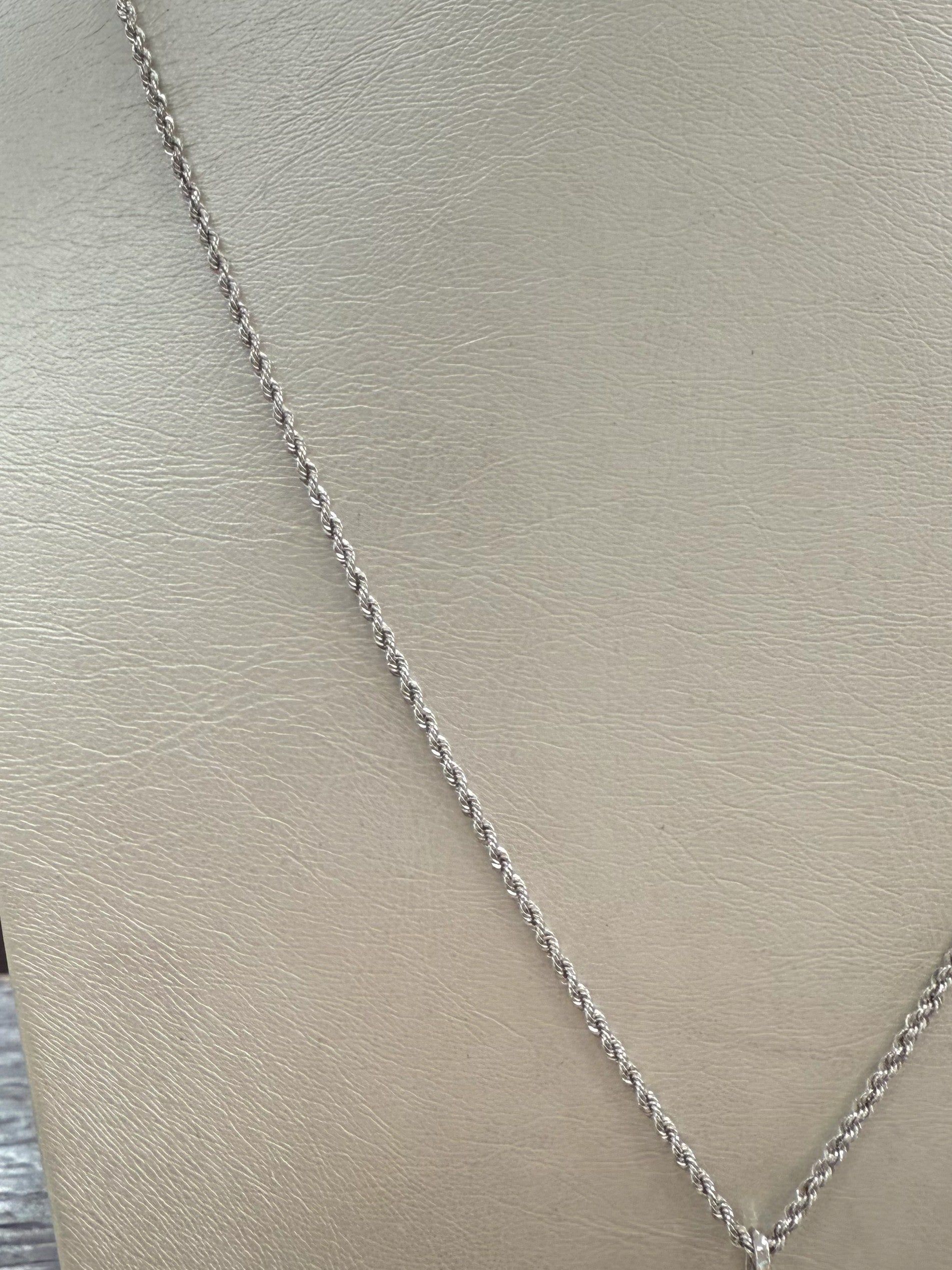 Collana Funetta e Ciondolo Medusa in Oro Bianco 18Kt