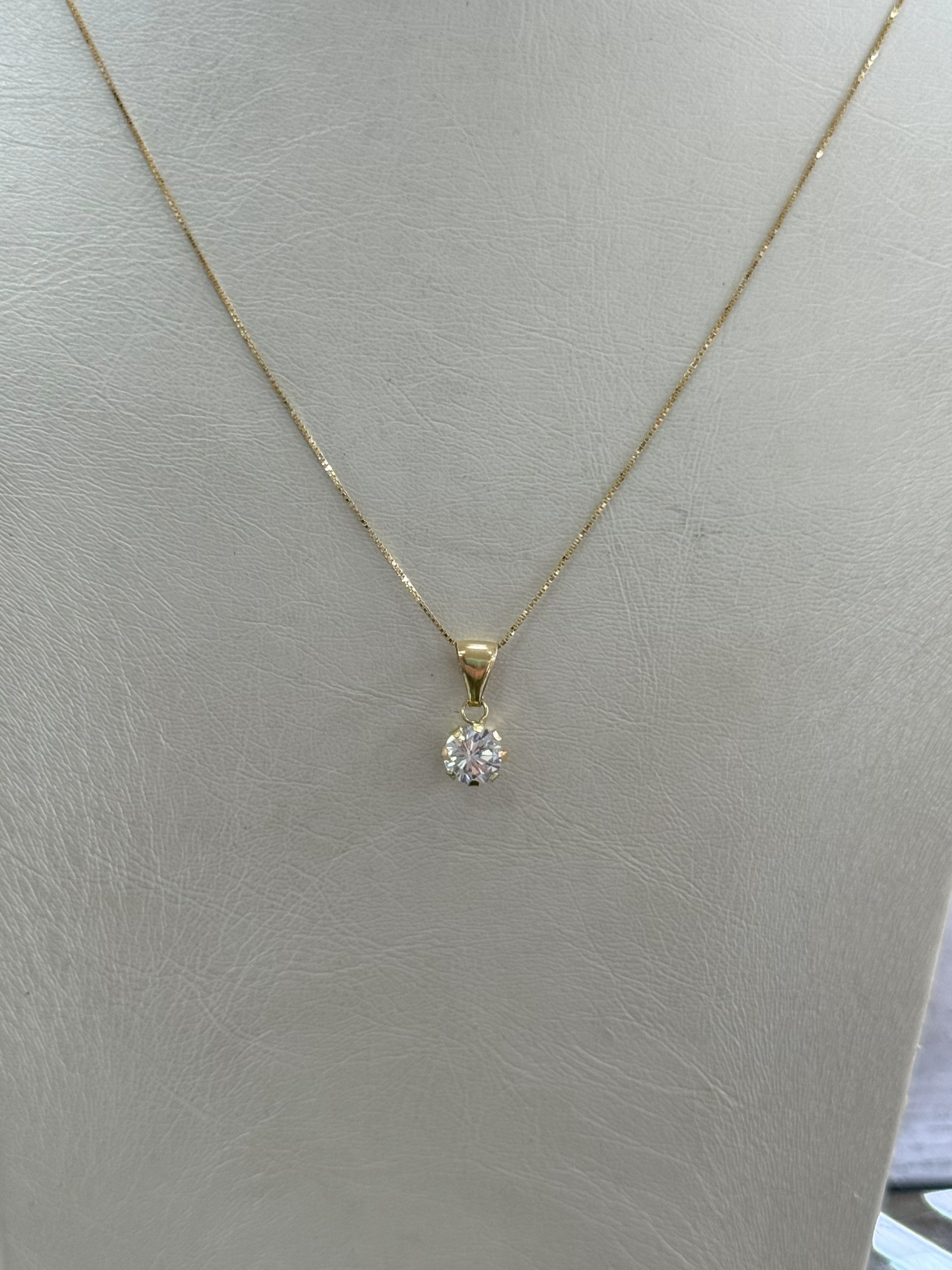 Catenina Con Pendente Punto Luce Oro18 Kt