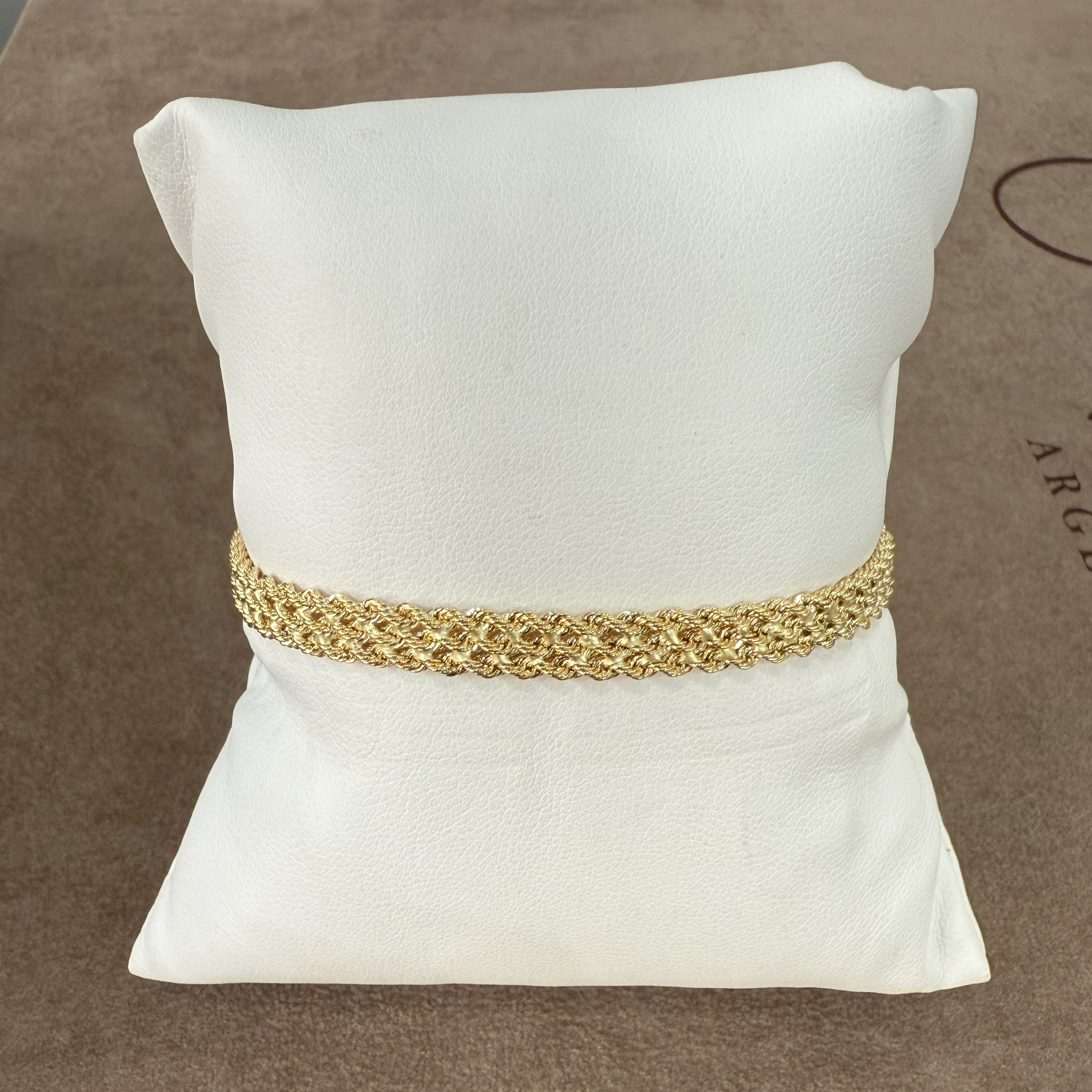 Bracciale Intrecciato in Oro 18 Kt