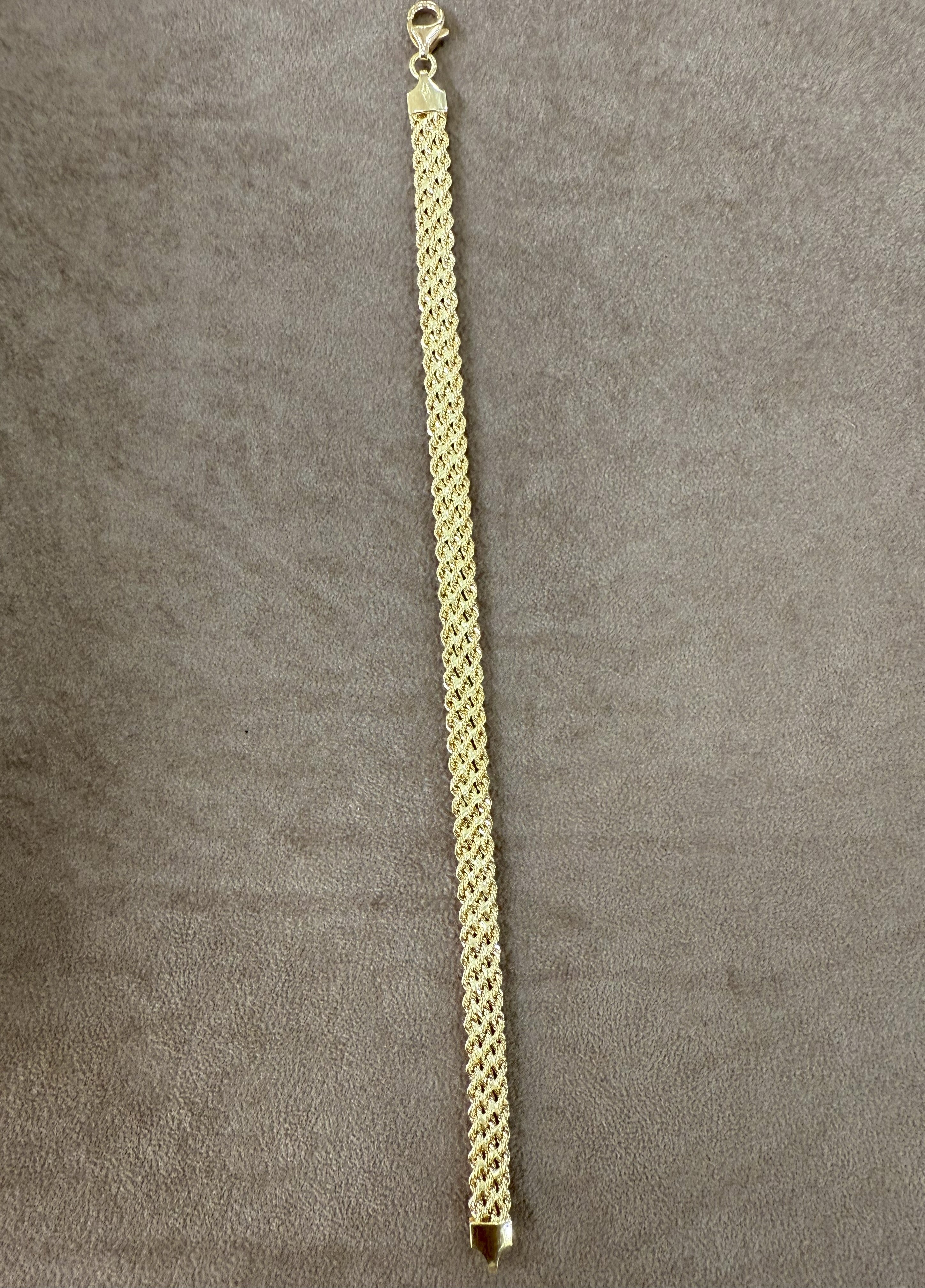 Bracciale Intrecciato in Oro 18 Kt