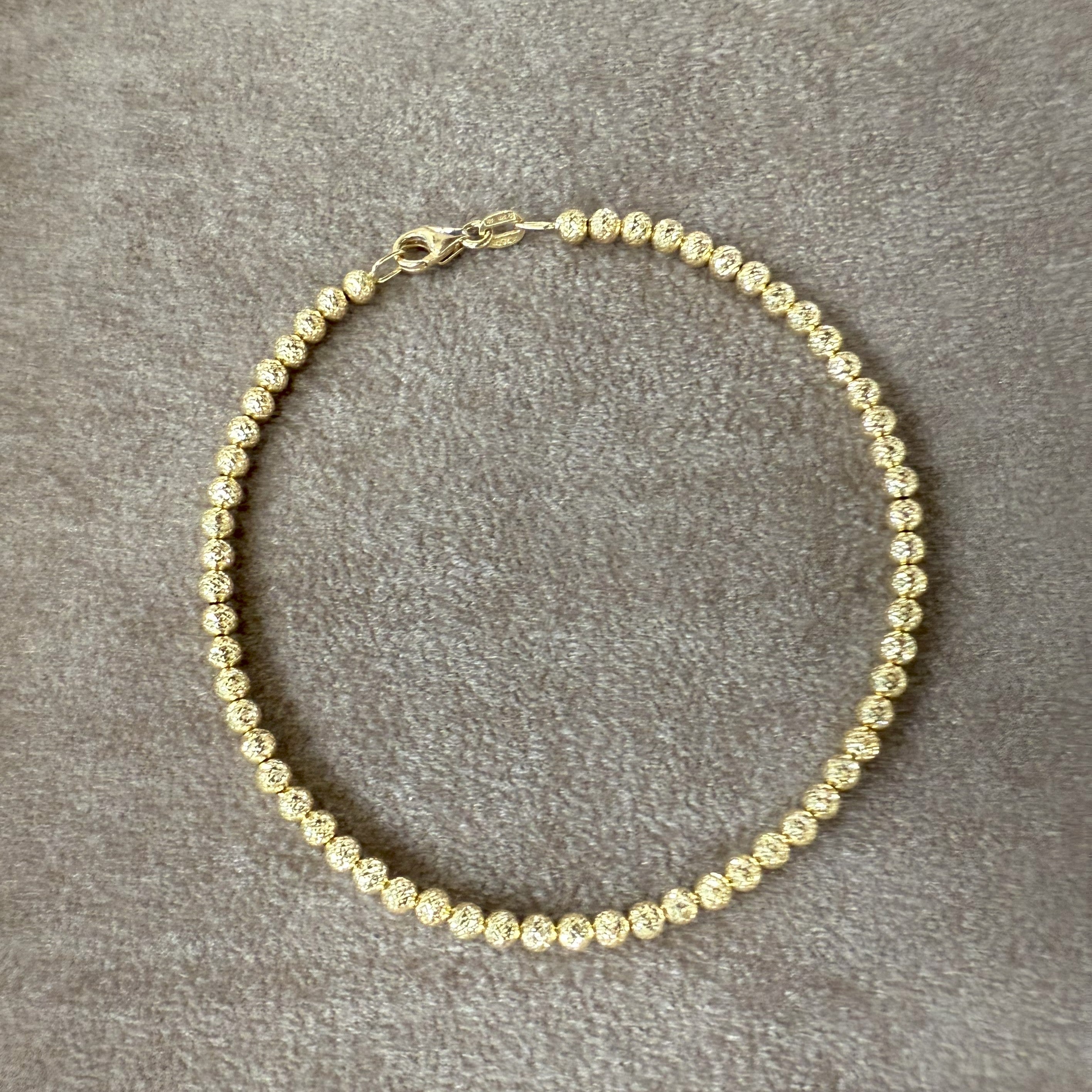 Bracciale in Oro 18 Kt Con Sferette Martellate
