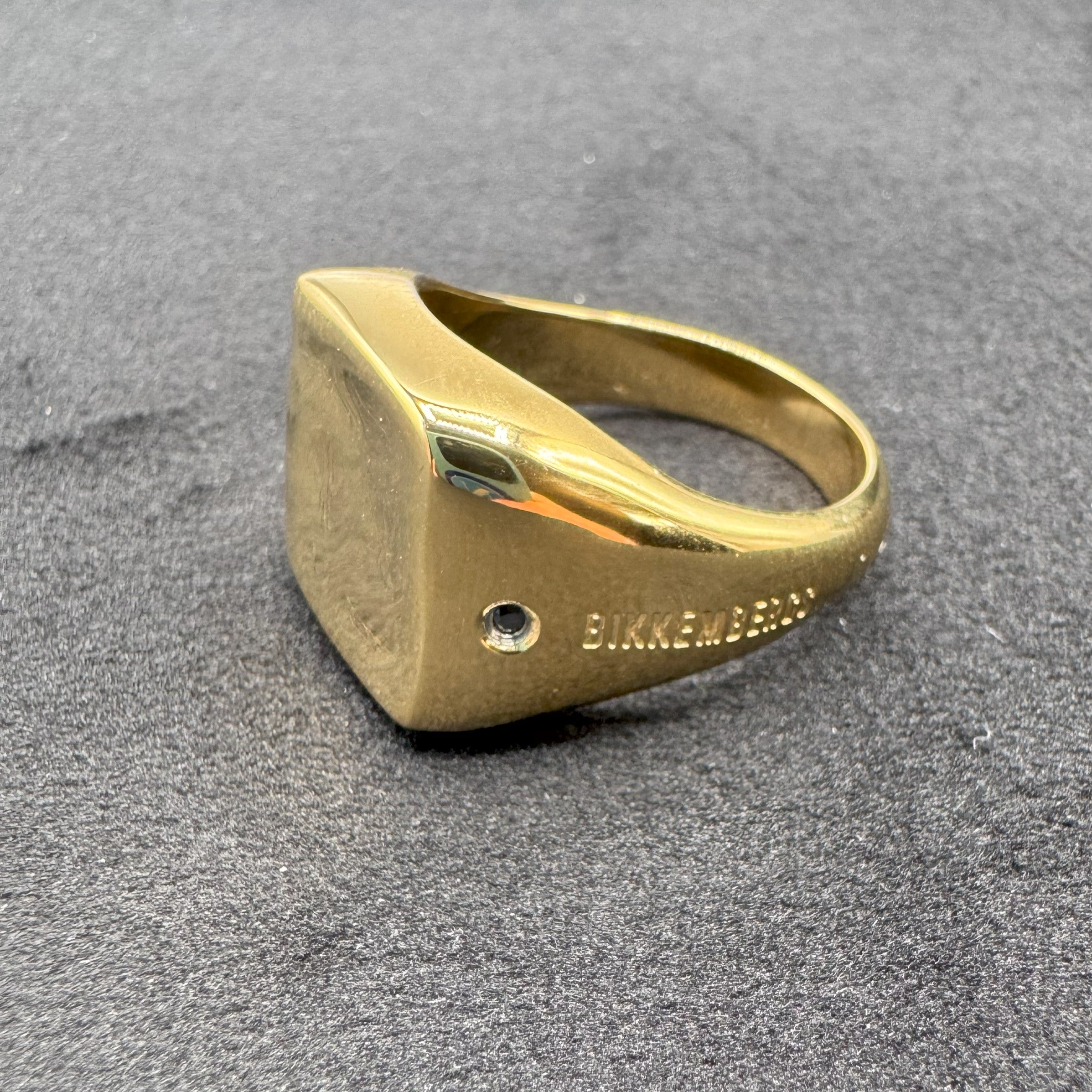 Collana Bracciale e Anello Bikkemberg Acciaio Dorato e Diamanti Da Ct 0.01