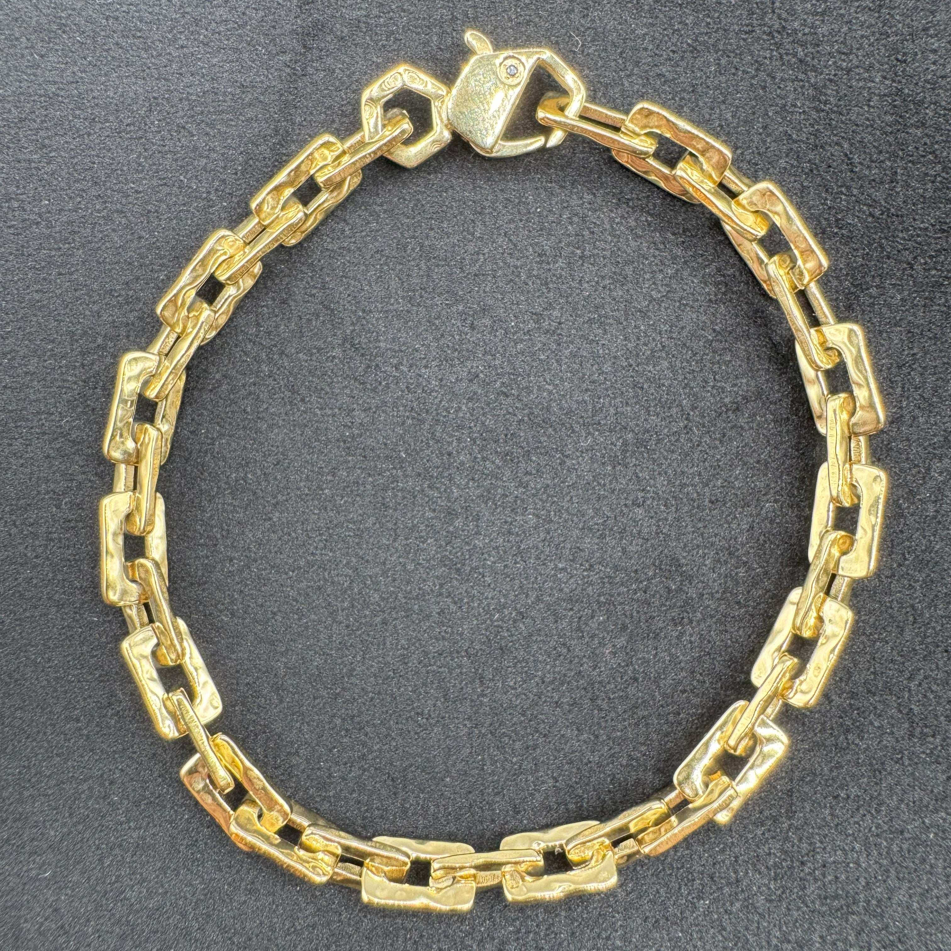 Bracciale Bikkembergs Hammer In Acciaio E Diamanti Ct 0.01