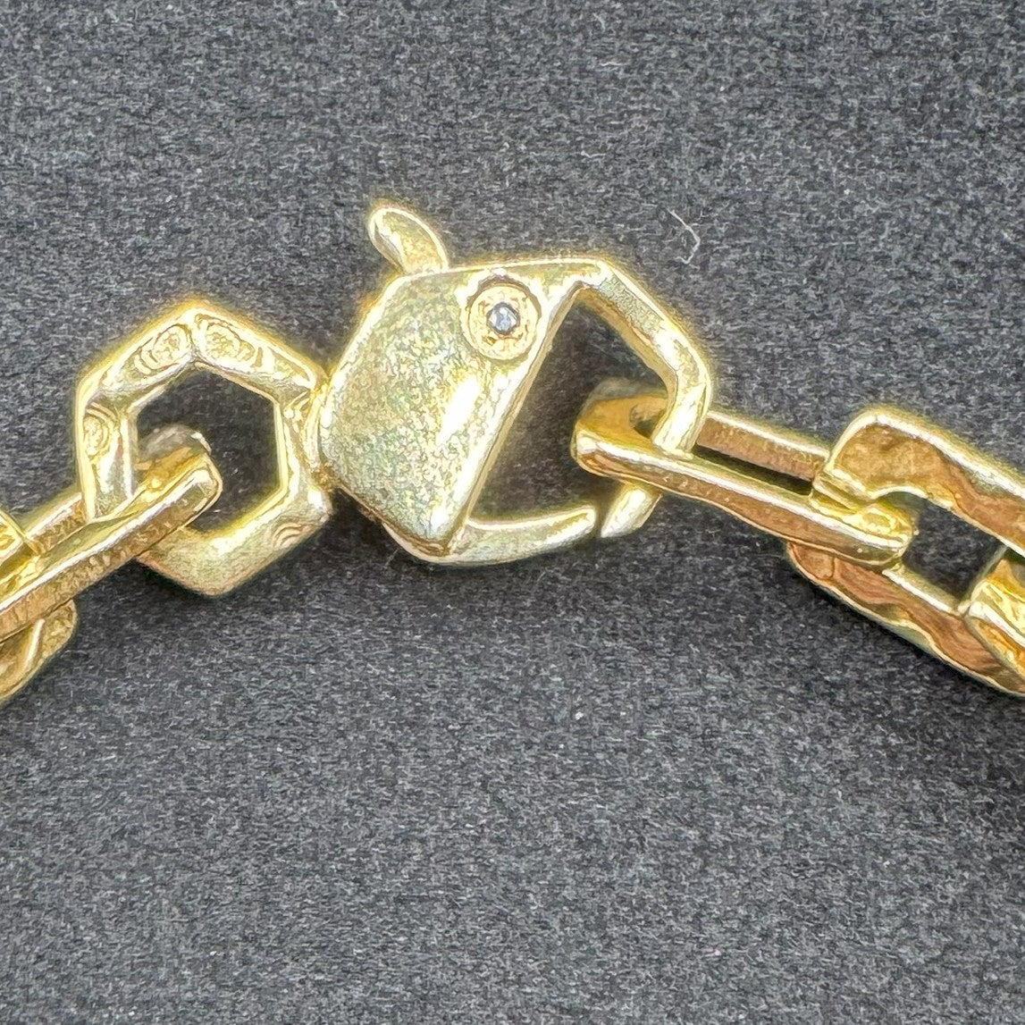 Bracciale Bikkembergs Hammer In Acciaio E Diamanti Ct 0.01