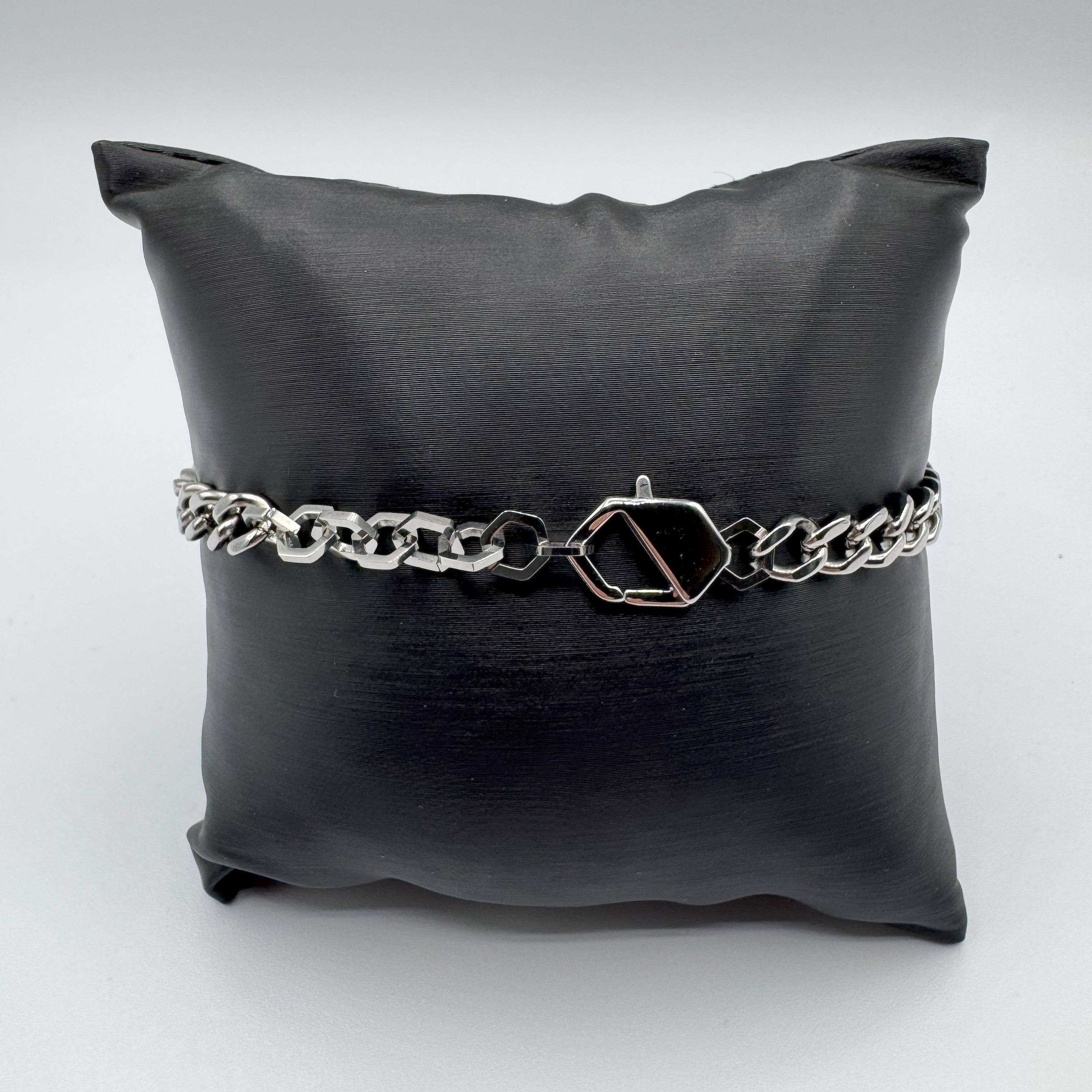 Bracciale Bikkembergs In Acciao Con Diamanti Neri Da 0,24Ct