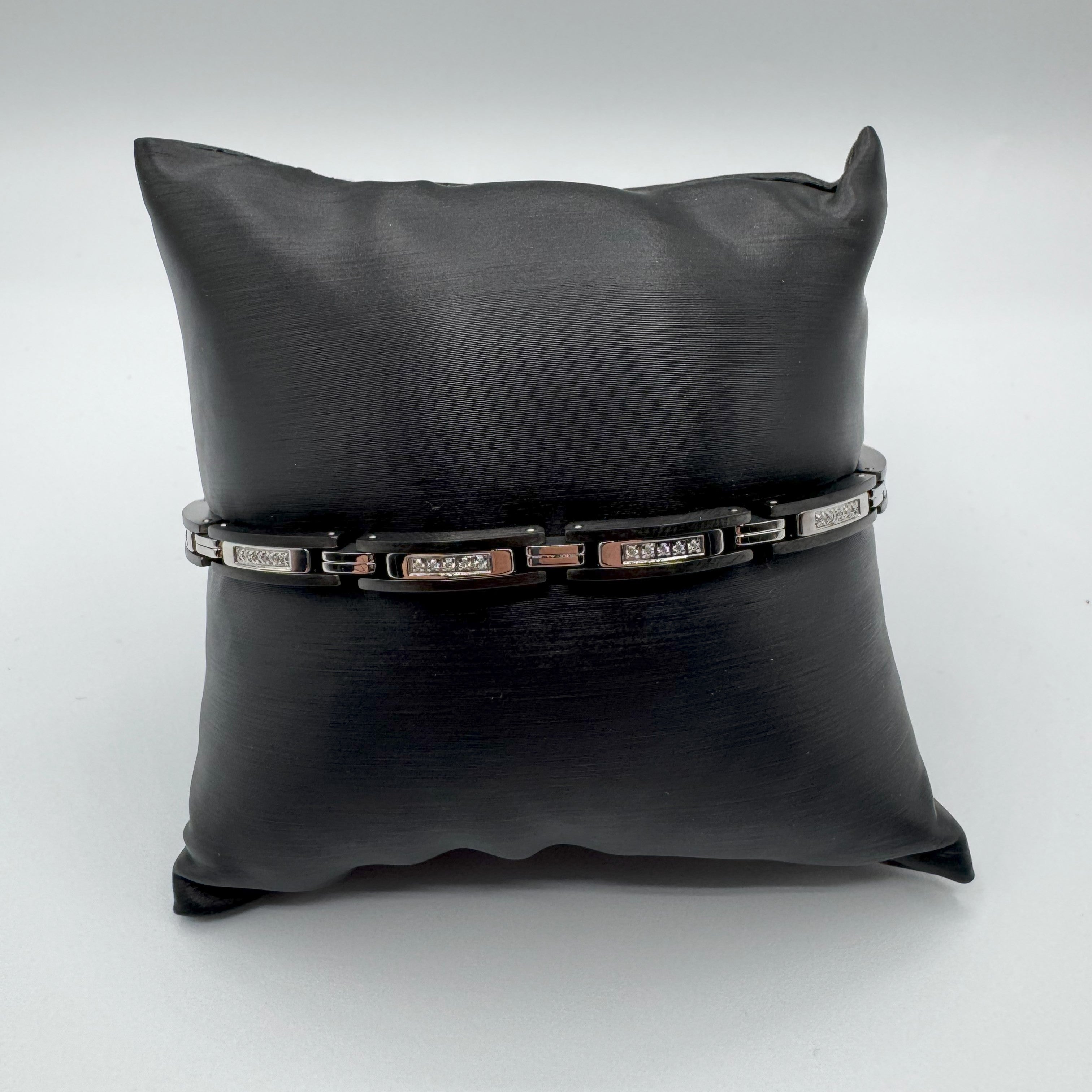 Bracciale Bikkembergs In Acciao Con Diamanti Da 0,45Ct
