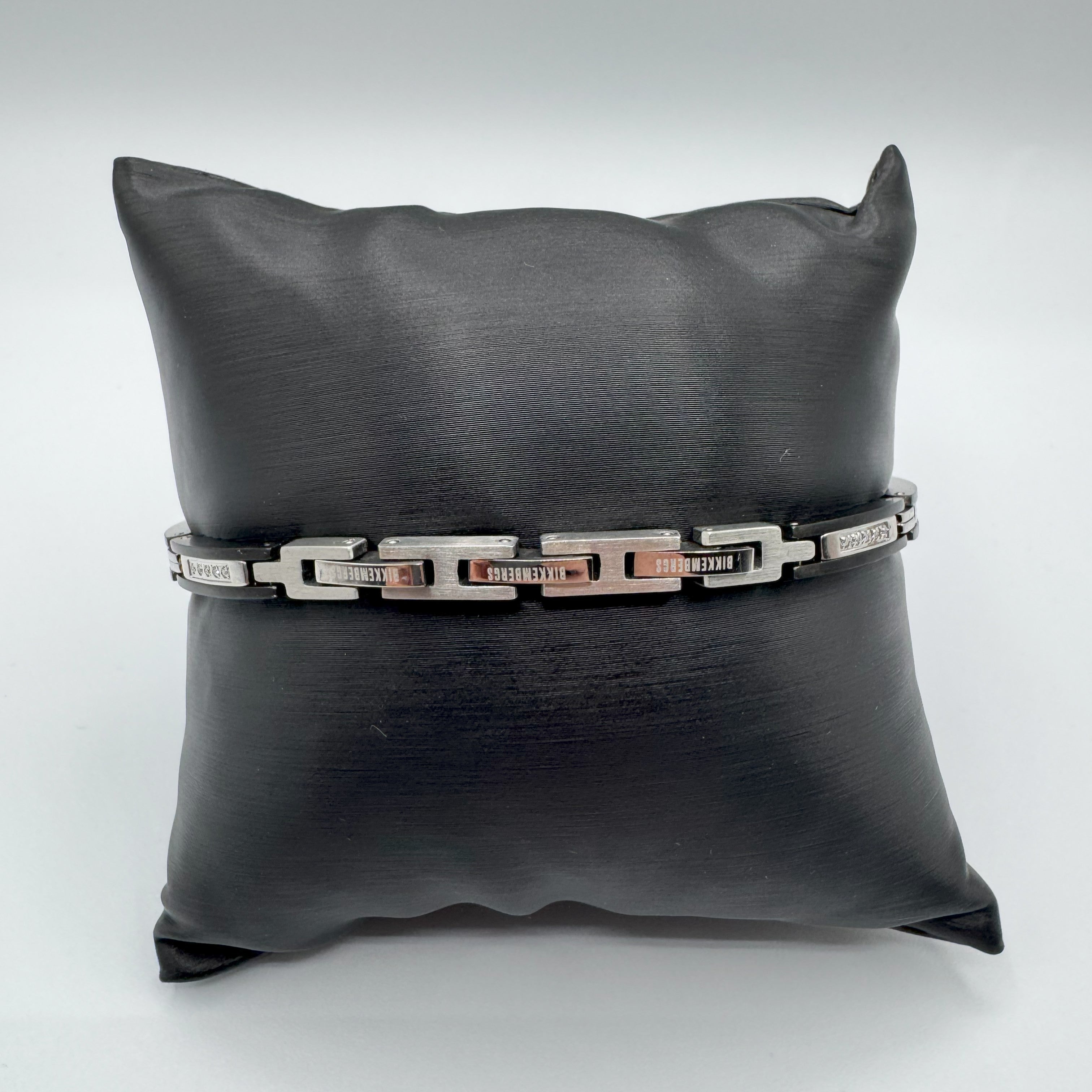 Bracciale Bikkembergs In Acciao Con Diamanti Da 0,45Ct