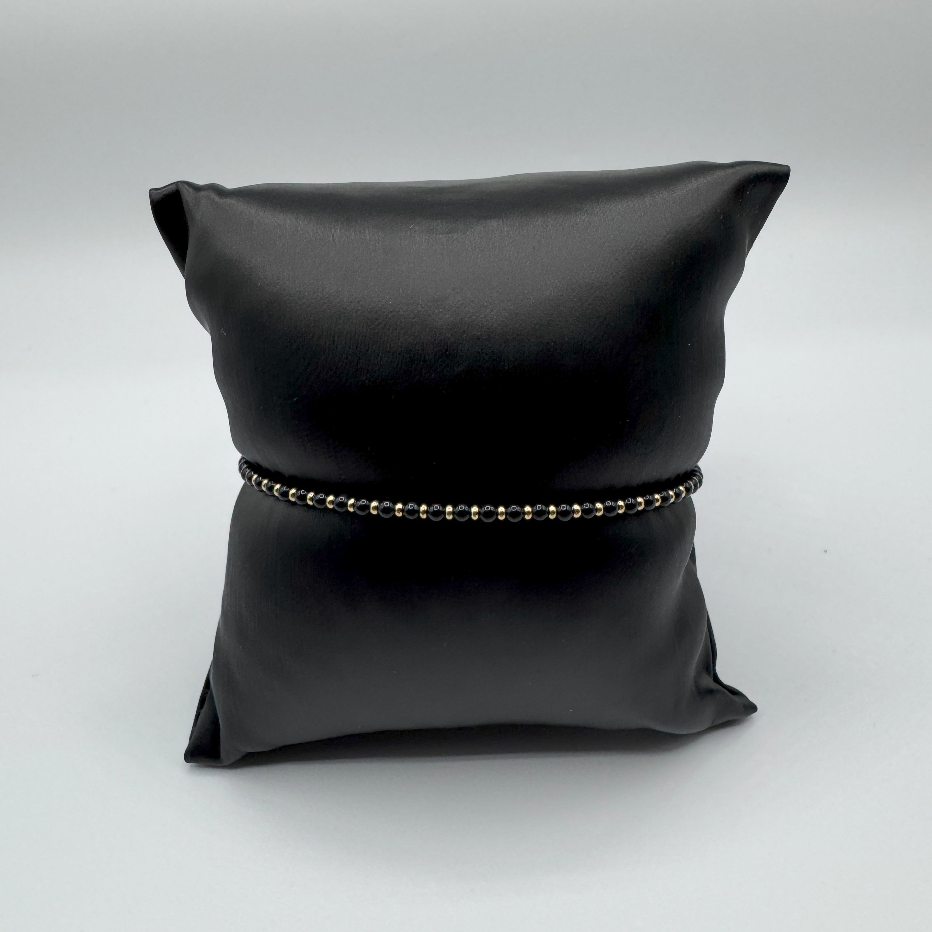 Bracciale Bikkembergs Perline In Acciao Con Diamante Nero Da 0,01Ct