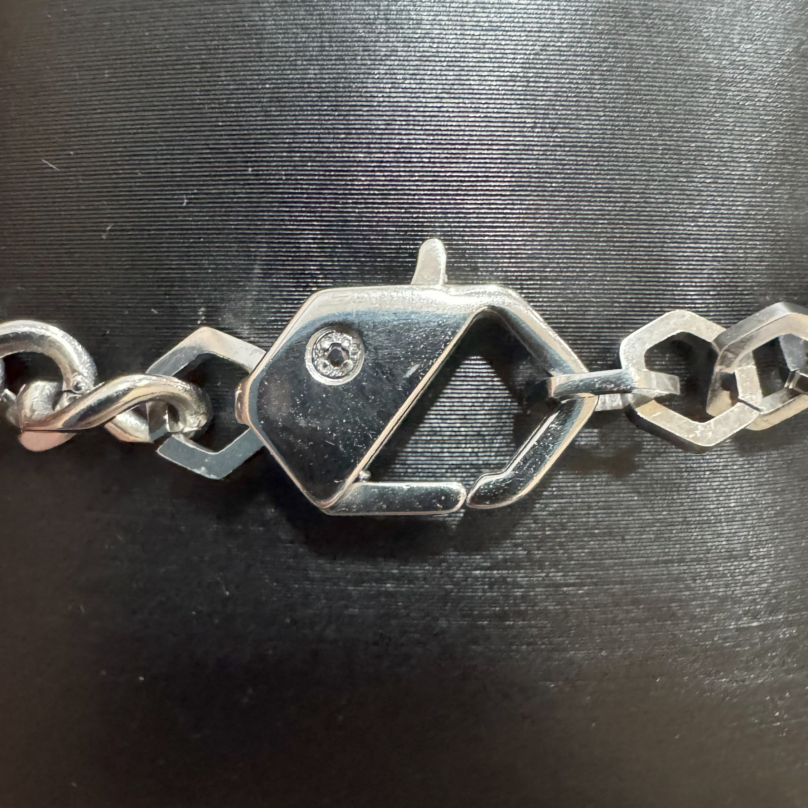 Bracciale Bikkembergs In Acciao Con Diamanti Neri Da 0,24Ct