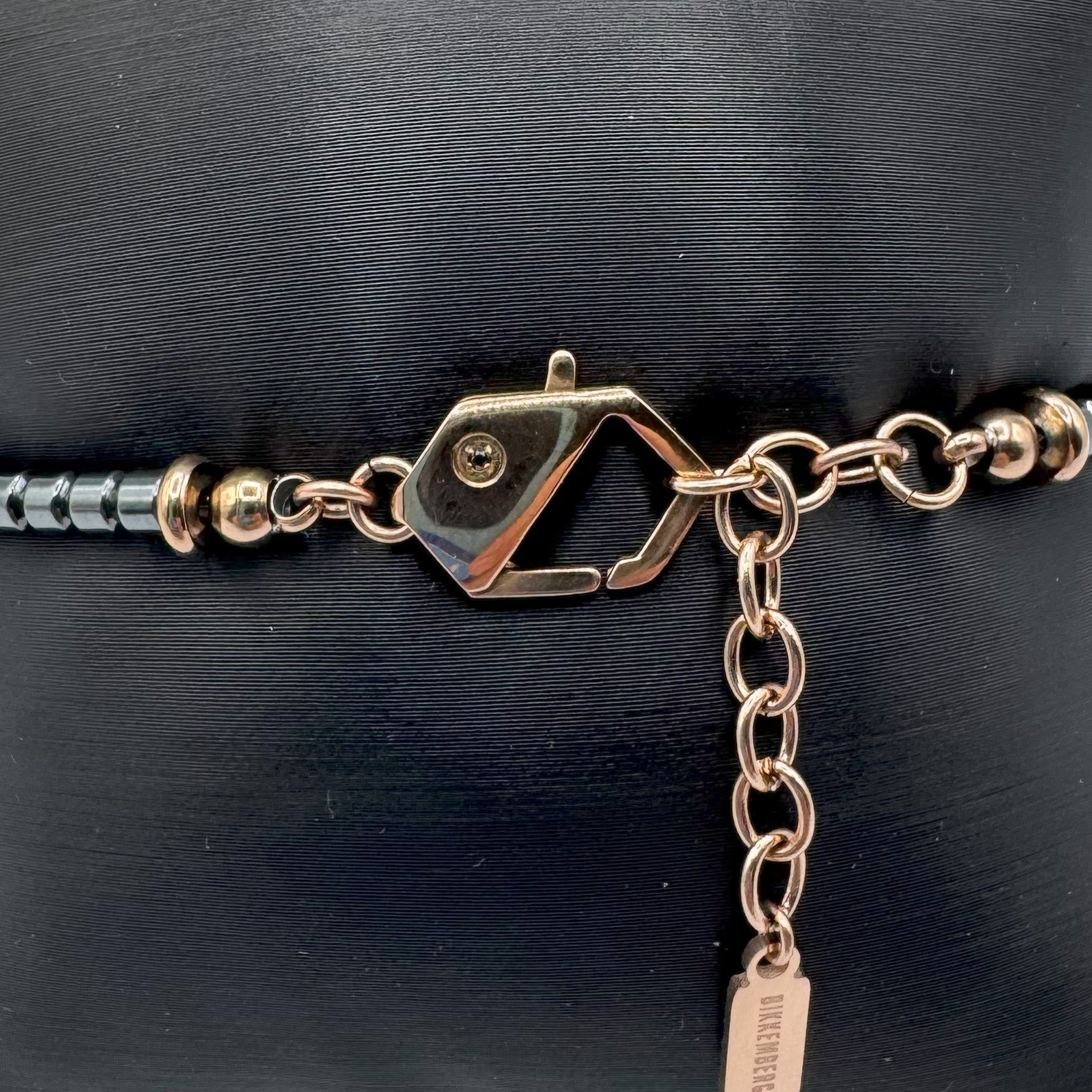 Bracciale Bikkembergs In Acciao Con Diamante Nero Da 0,01Ct