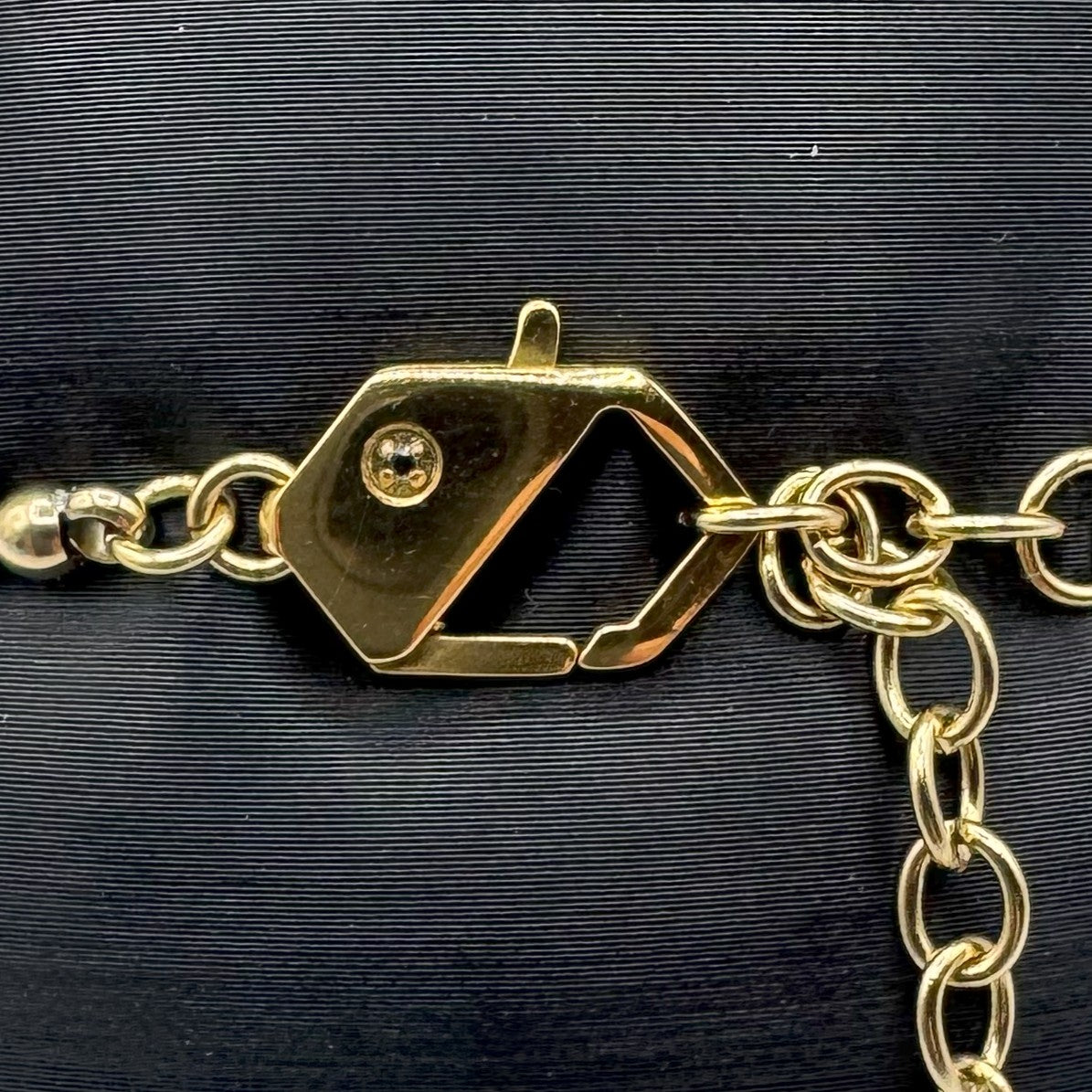 Bracciale Bikkembergs Perline In Acciao Con Diamante Nero Da 0,01Ct
