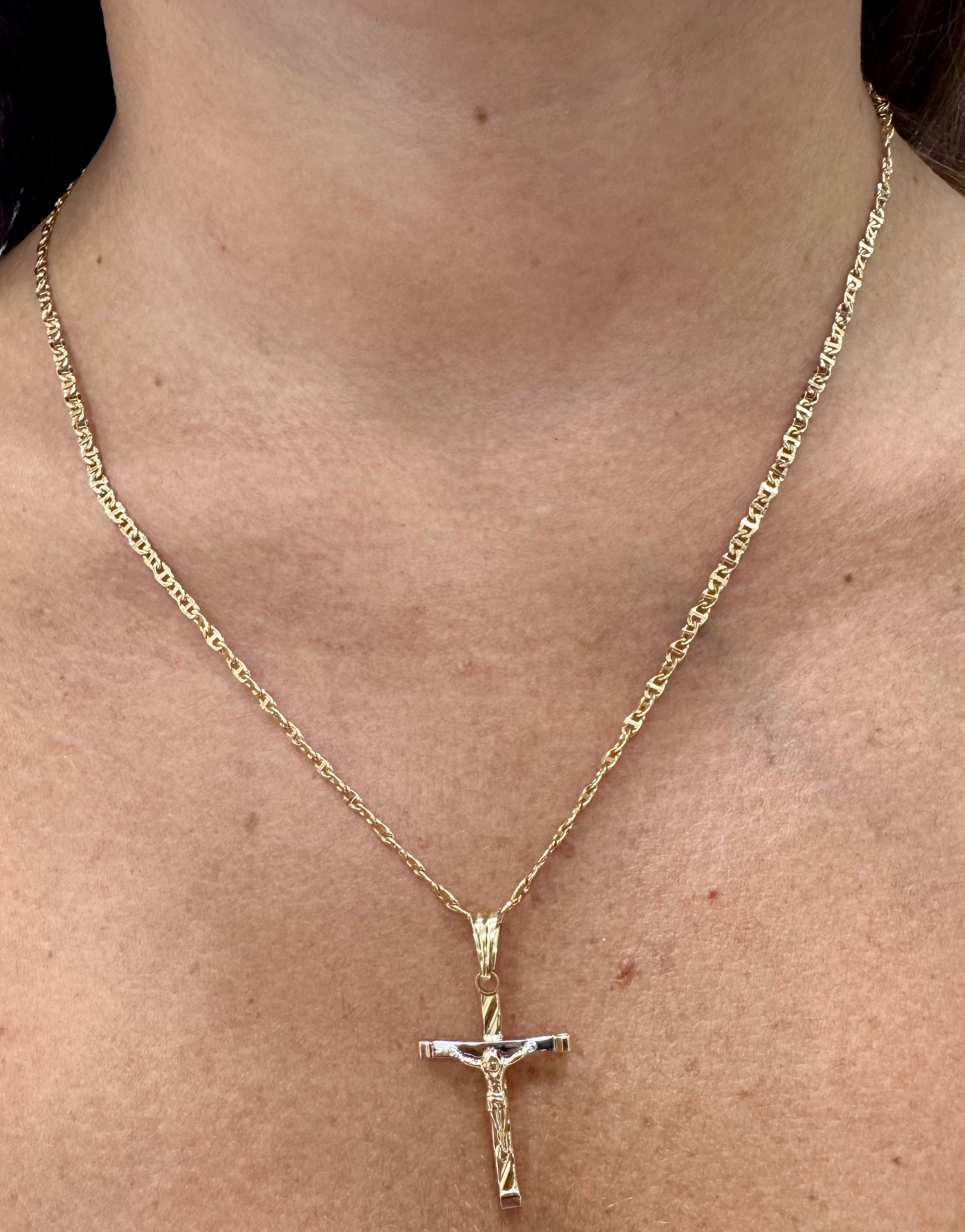 Collana Croce in Oro 18kt