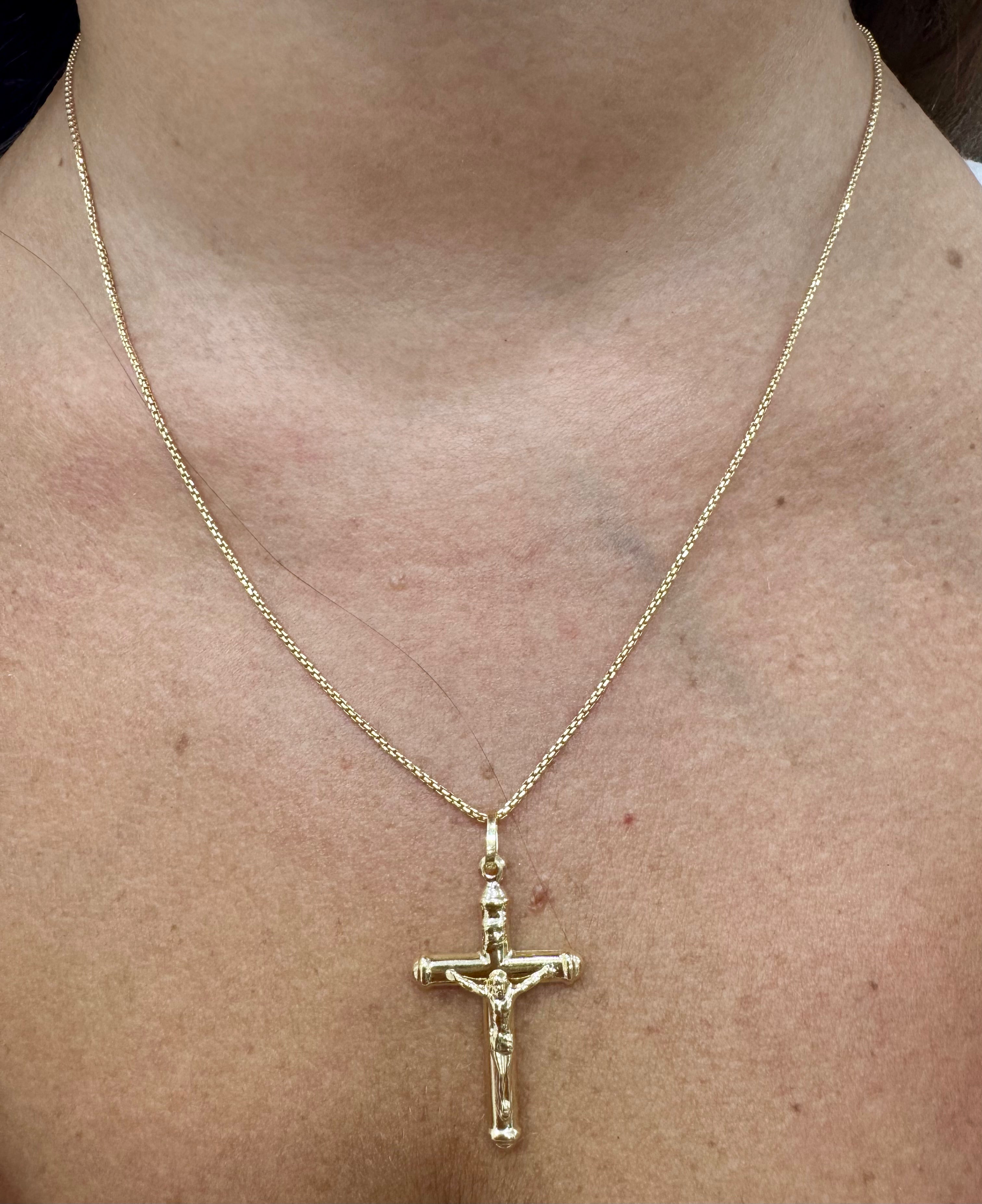 Collana Croce in Oro 18kt