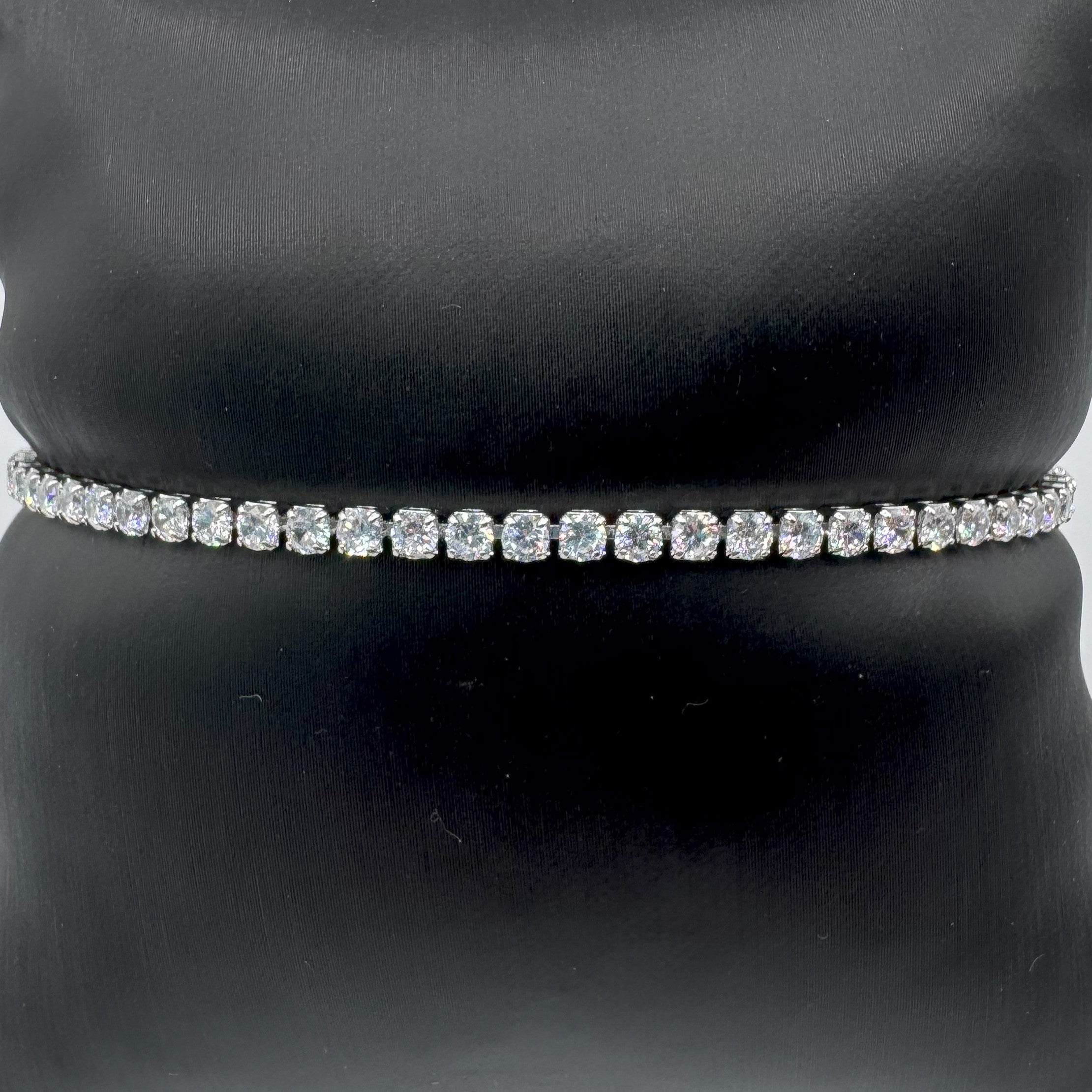 Bracciale In Acciaio Tennis Zirconato Art.AM087
