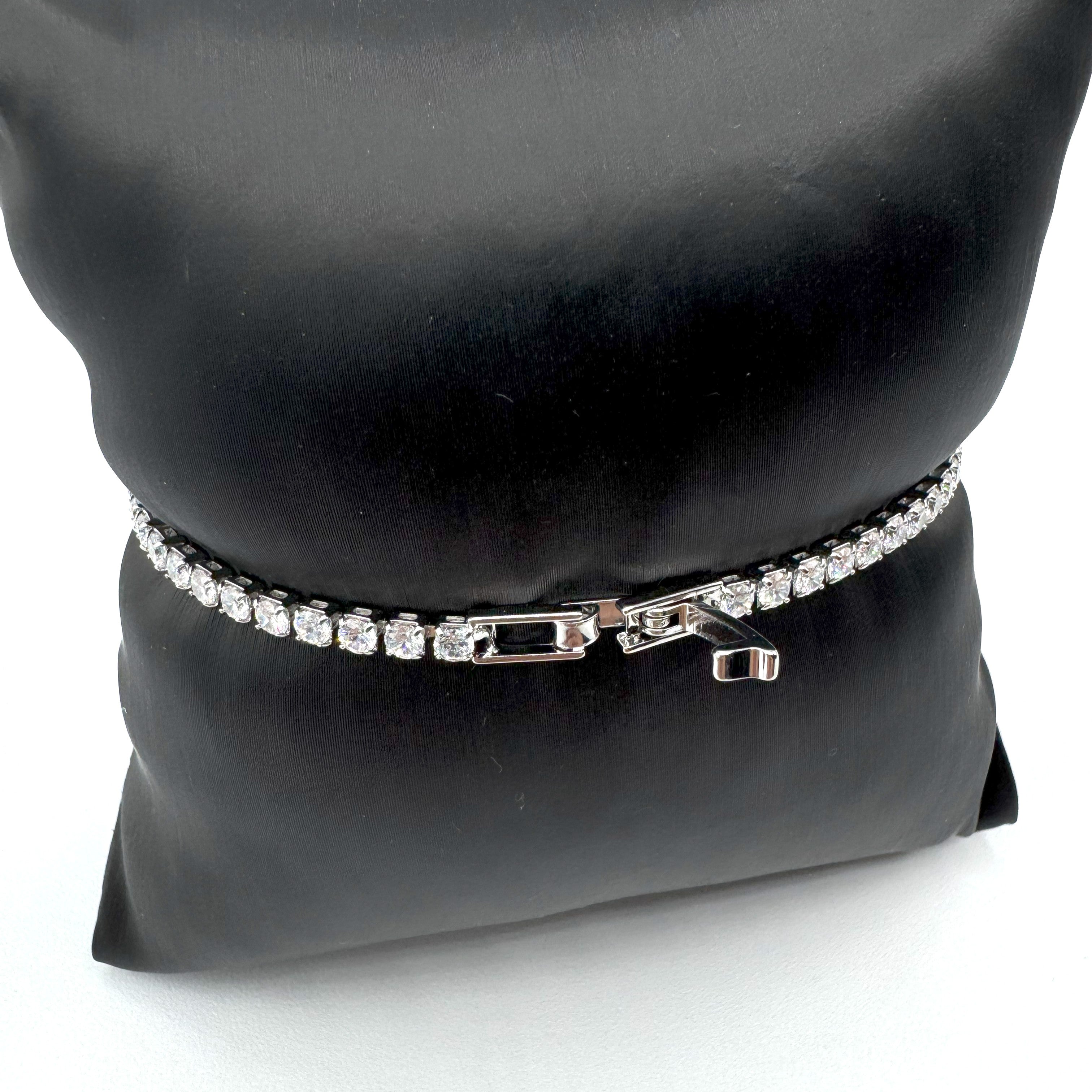 Bracciale In Acciaio Tennis Zirconato Art.AM087