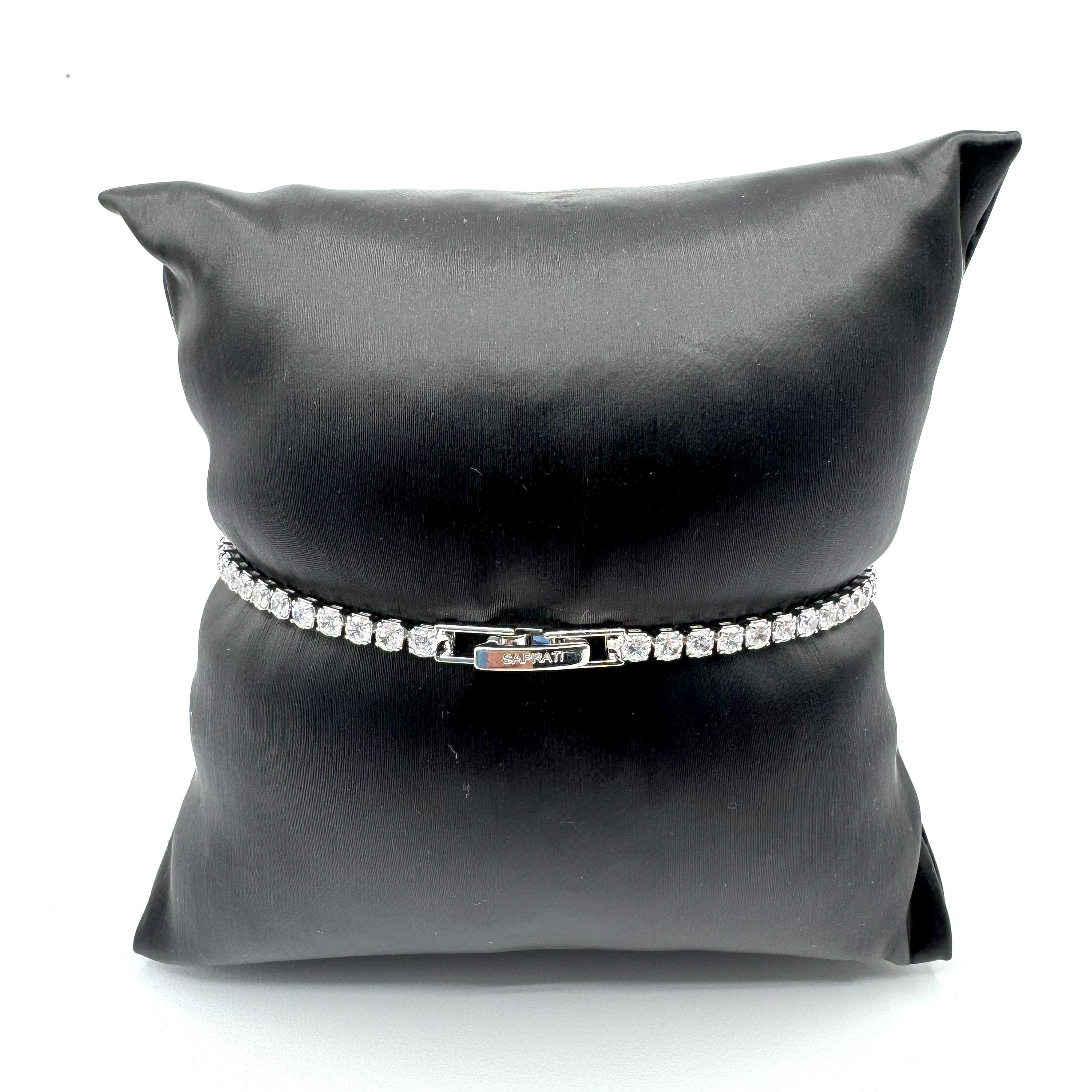 Bracciale In Acciaio Tennis Zirconato Art.AM087