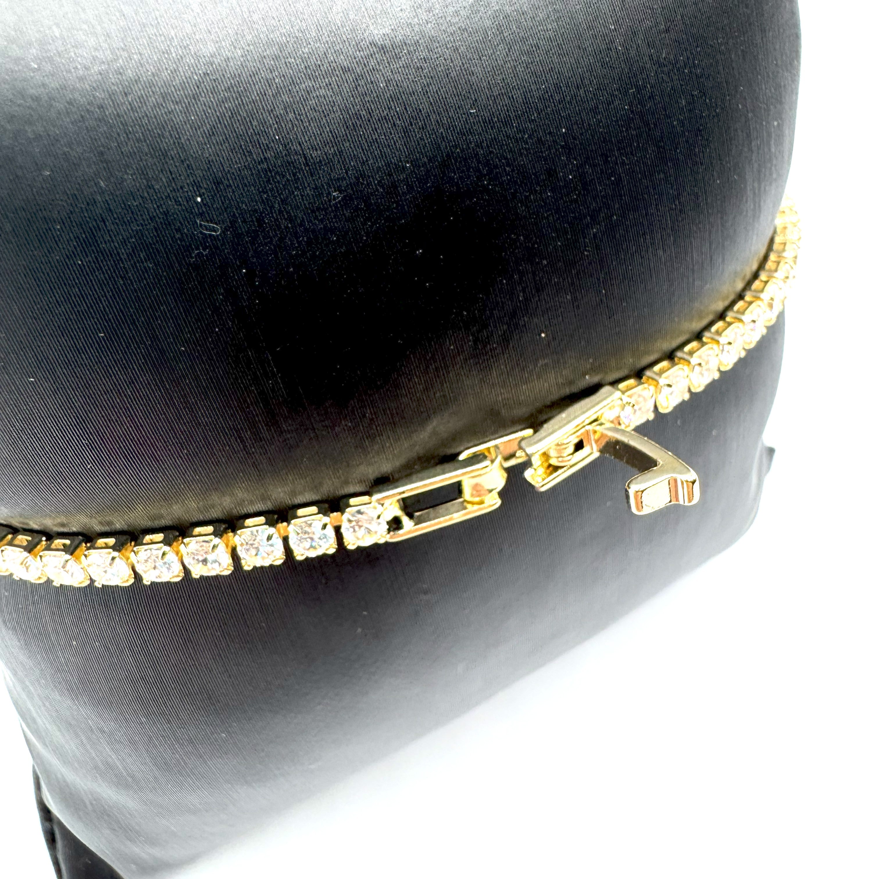 Bracciale In Acciaio Dorato Tennis Zirconato Art.AM087