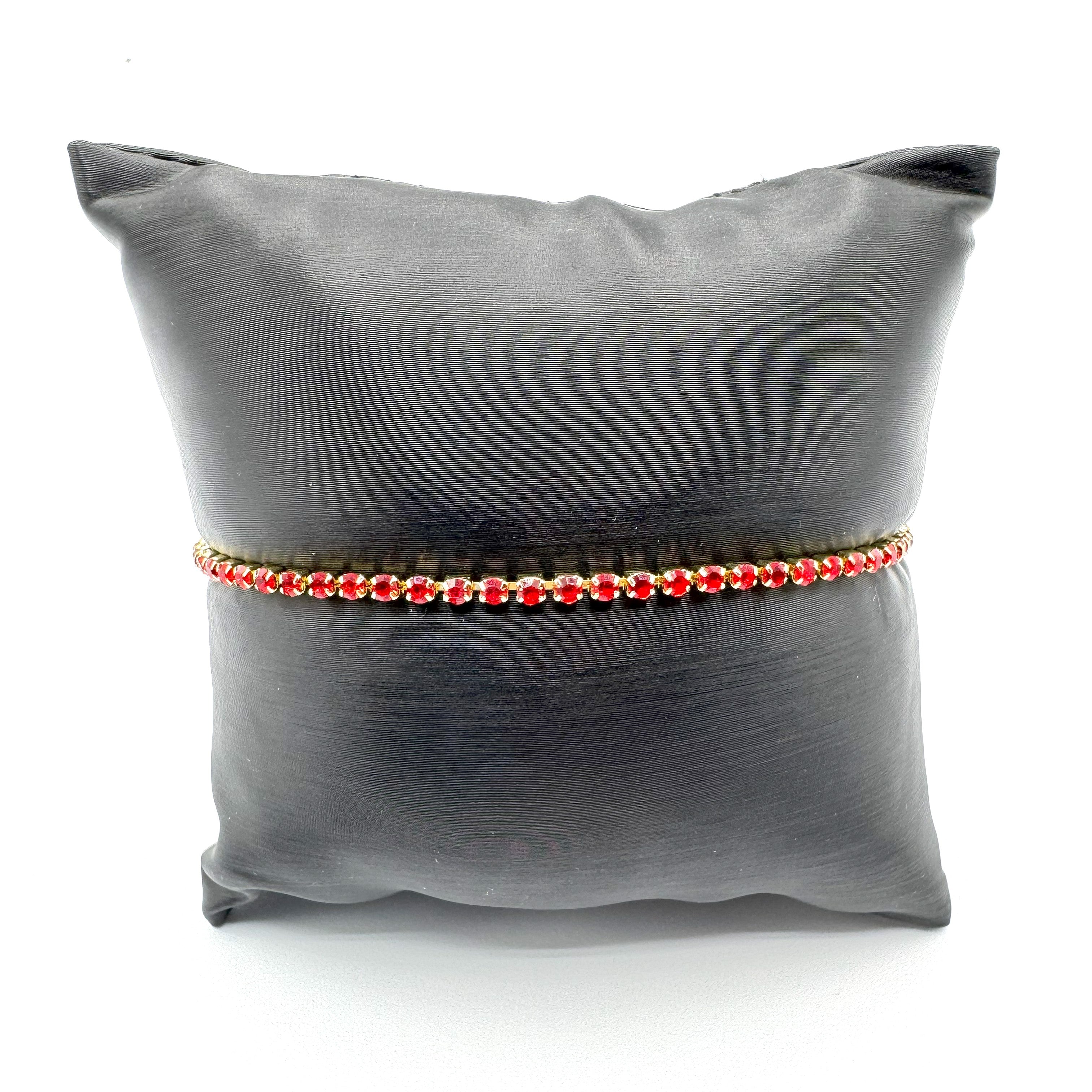 Bracciale In Acciaio Dorato Tennis Zirconato Art.AM087