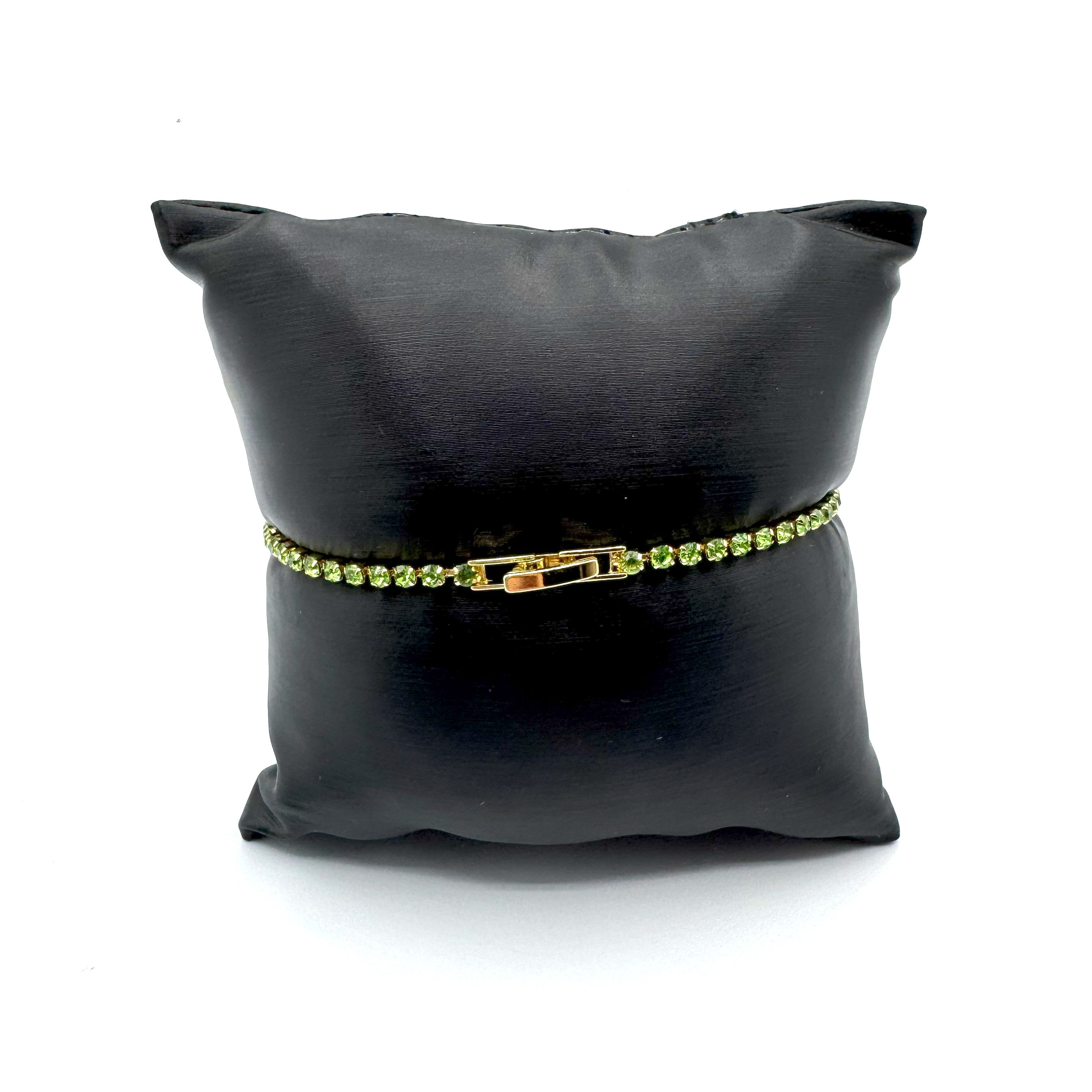 Bracciale In Acciaio Dorato Tennis Zirconato Art.AM087
