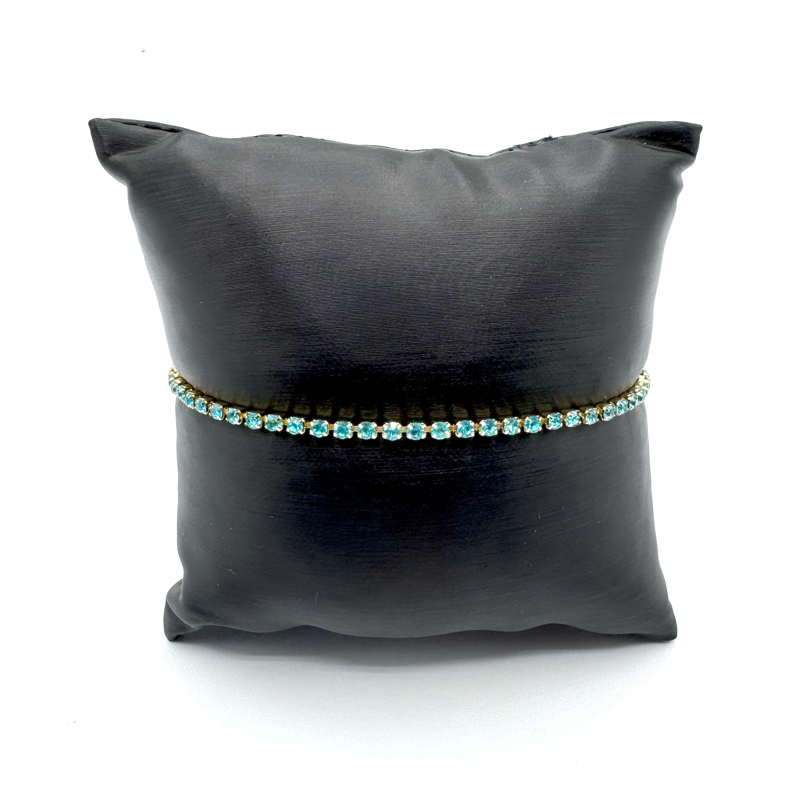 Bracciale In Acciaio Dorato Tennis Zirconato Art.AM087