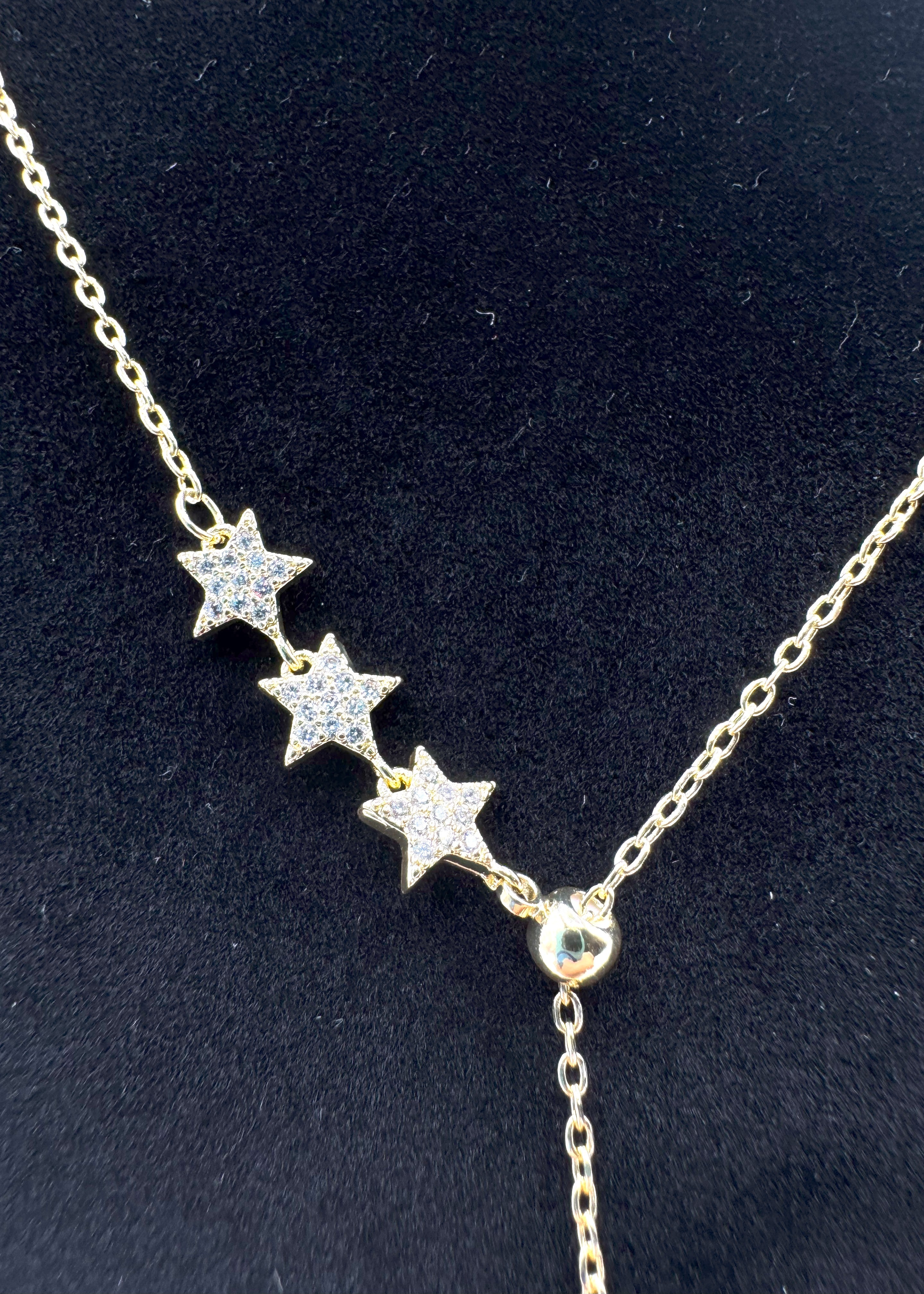 Collana In Acciaio Con Stelline Zirconate Art.AM104G