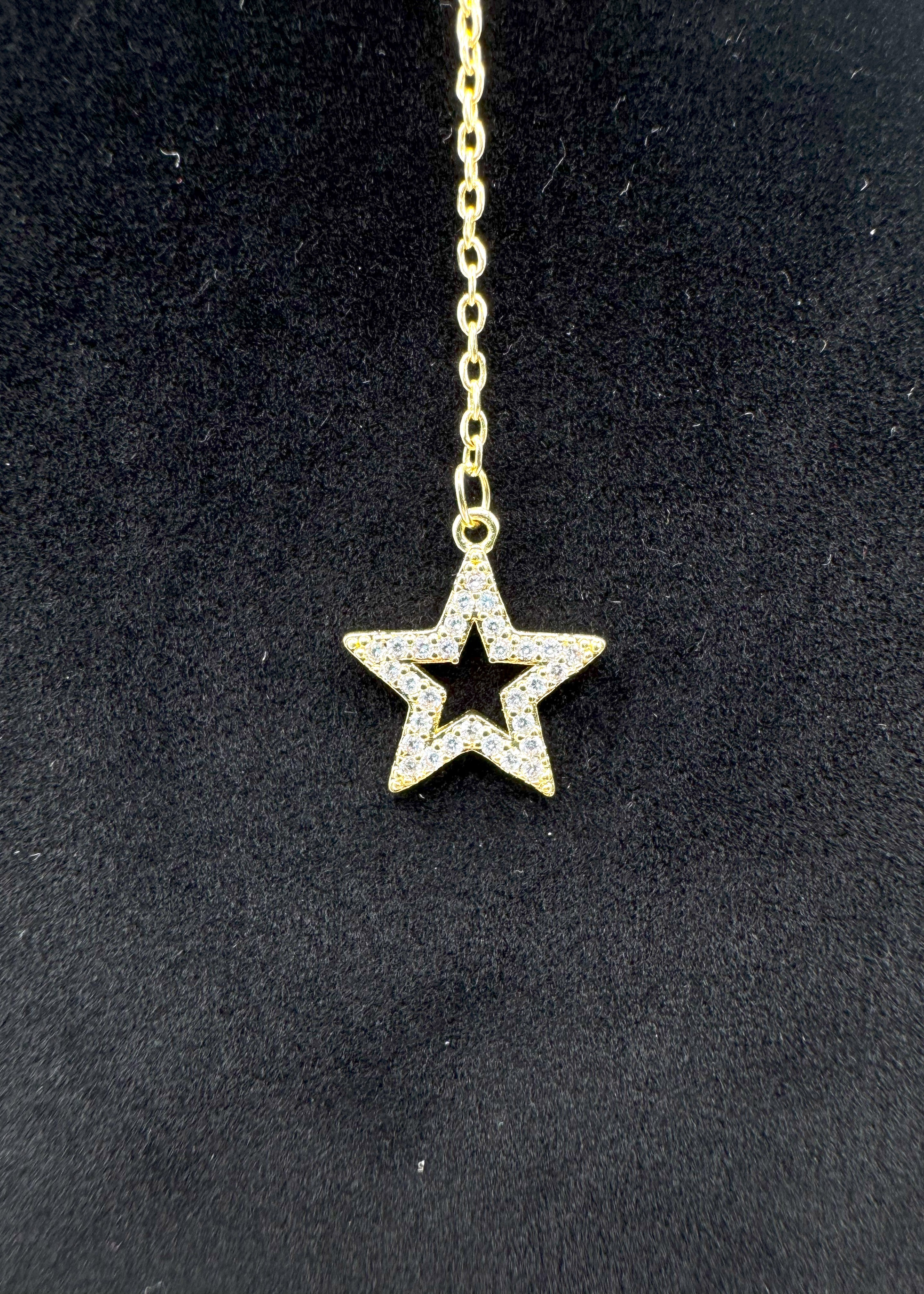 Collana In Acciaio Con Stelline Zirconate Art.AM104G