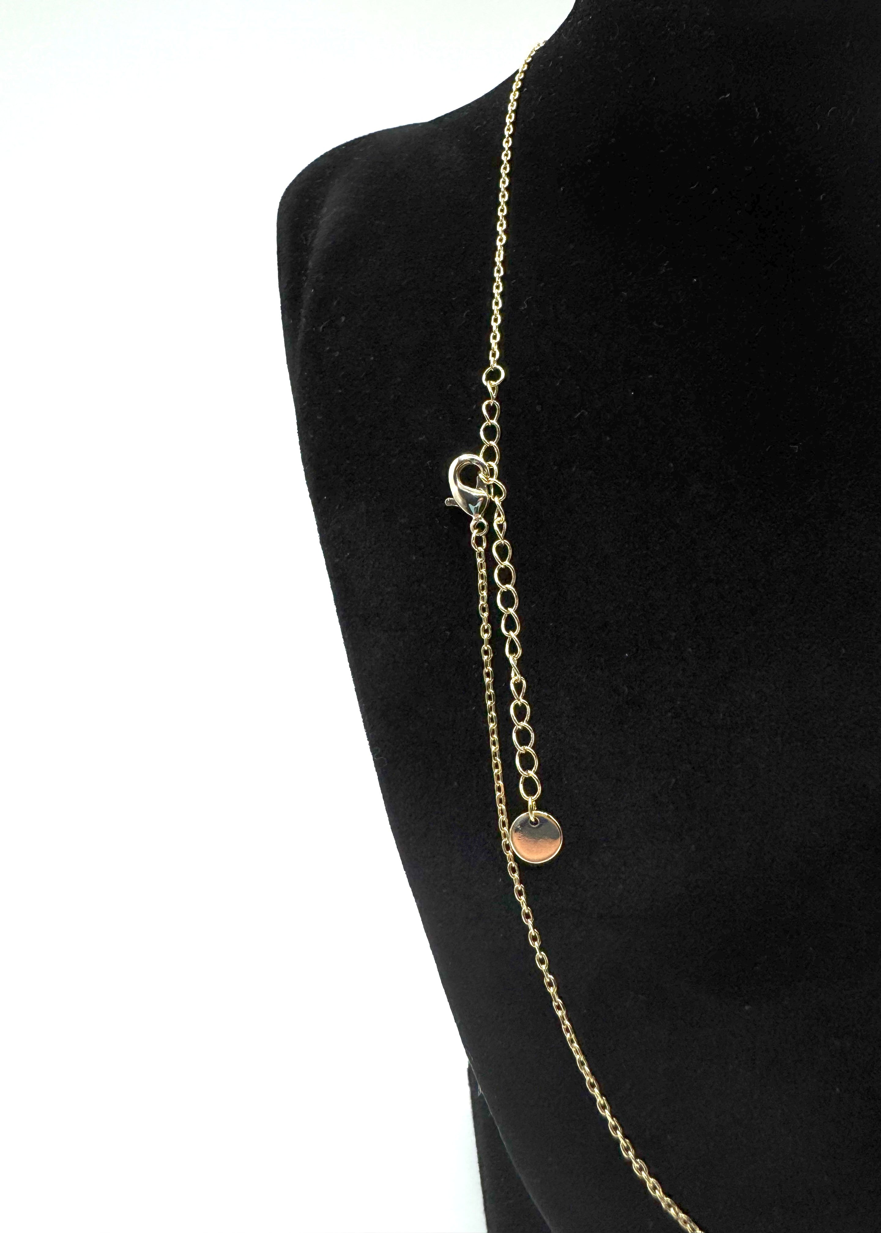 Collana In Acciaio Dorato Con Cuore e Infinito Zirconati Art.AM450G