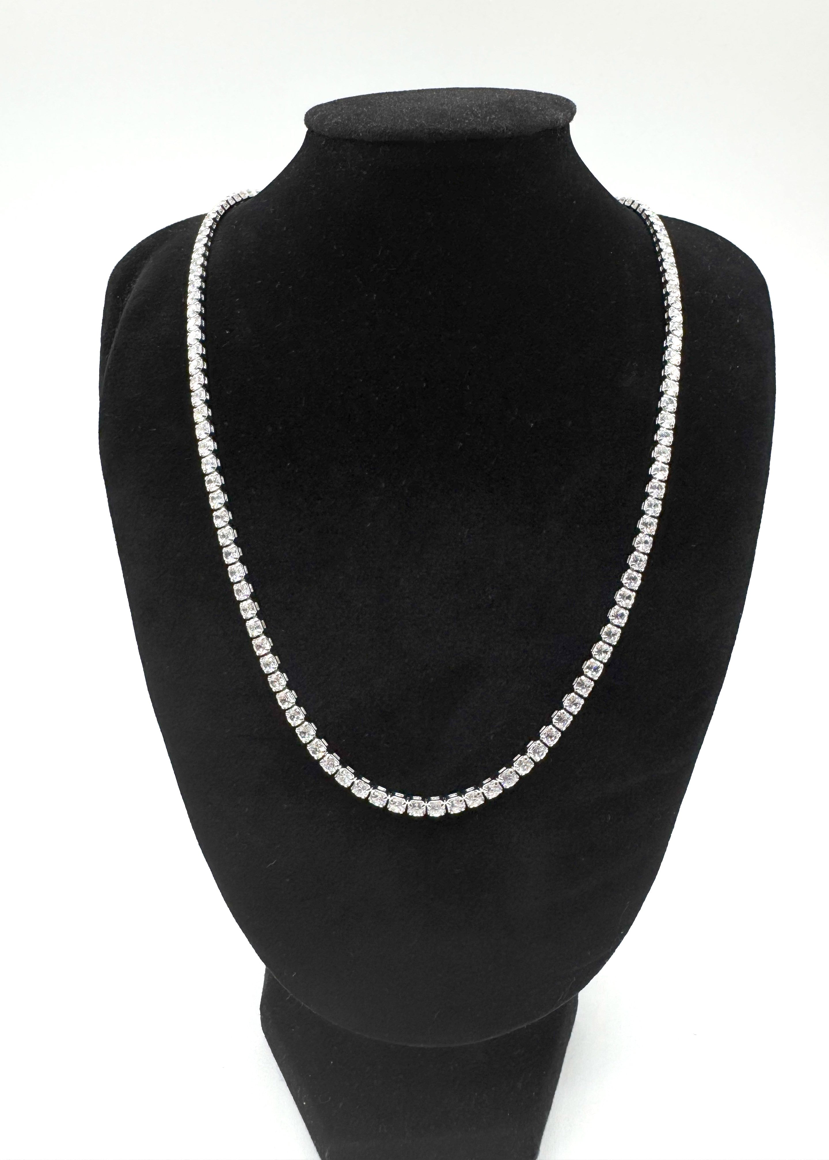 Collana Tennis In Acciaio Con Zirconi Art.AM341