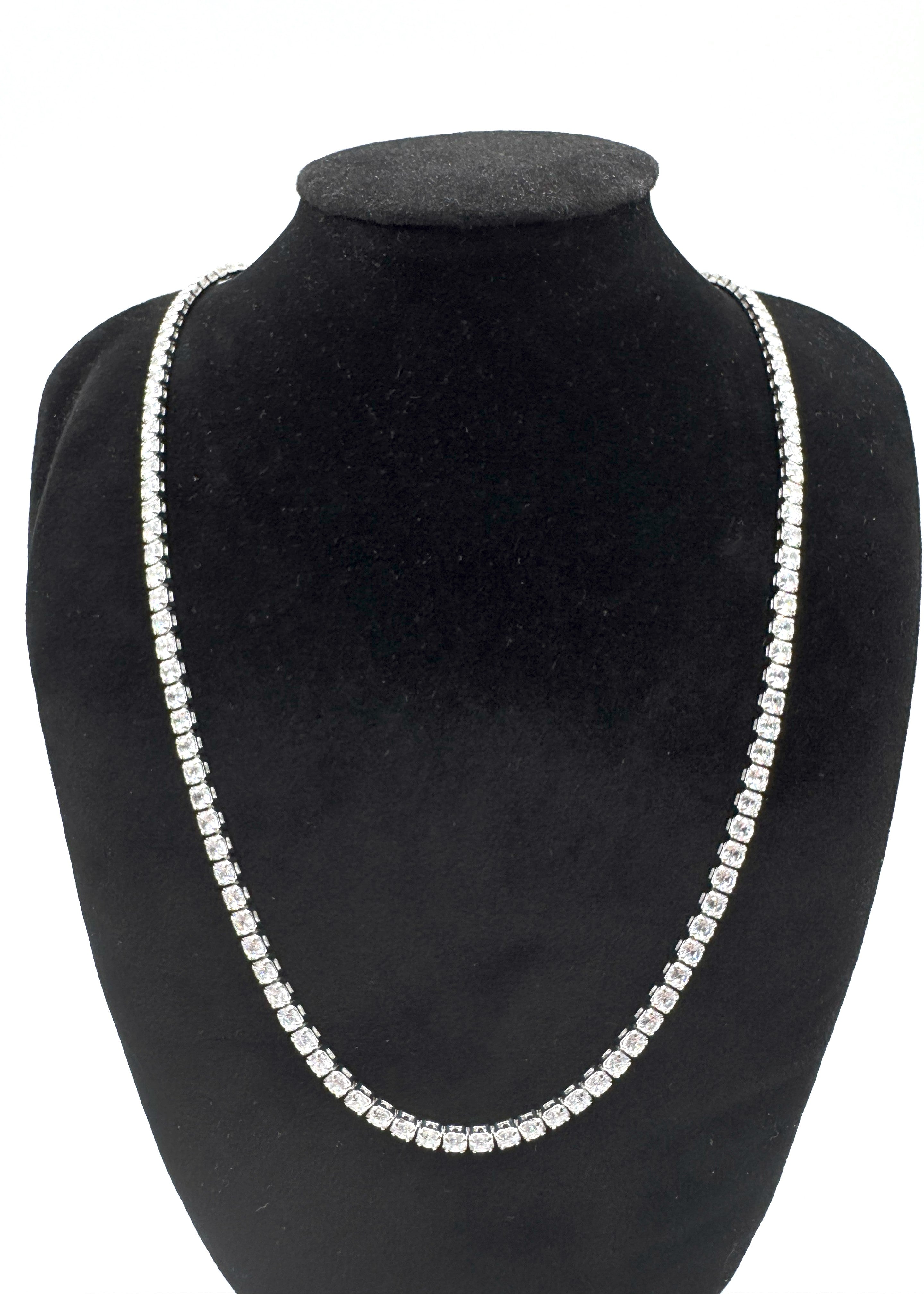 Collana Tennis In Acciaio Con Zirconi Art.AM341