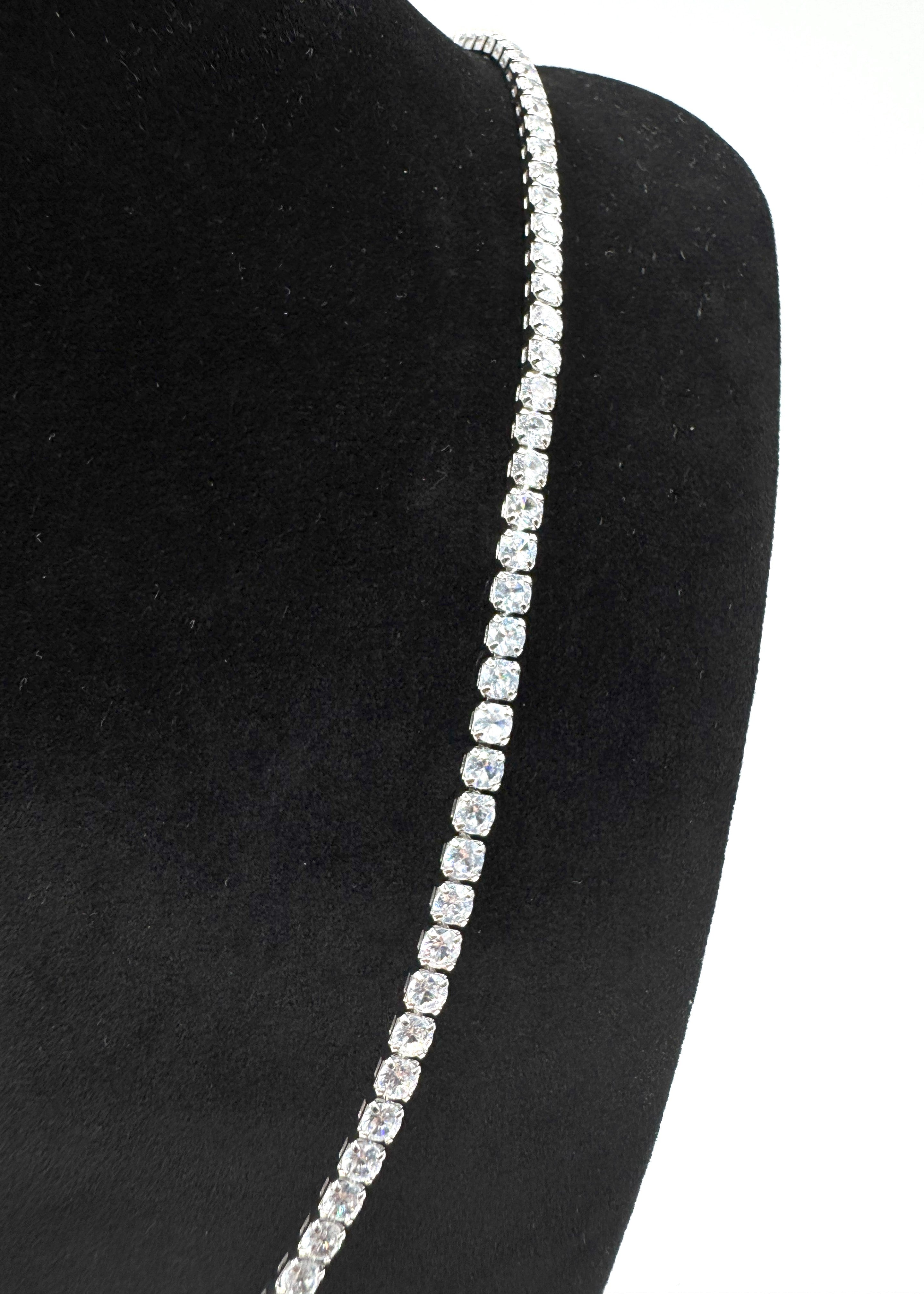 Collana Tennis In Acciaio Con Zirconi Art.AM341