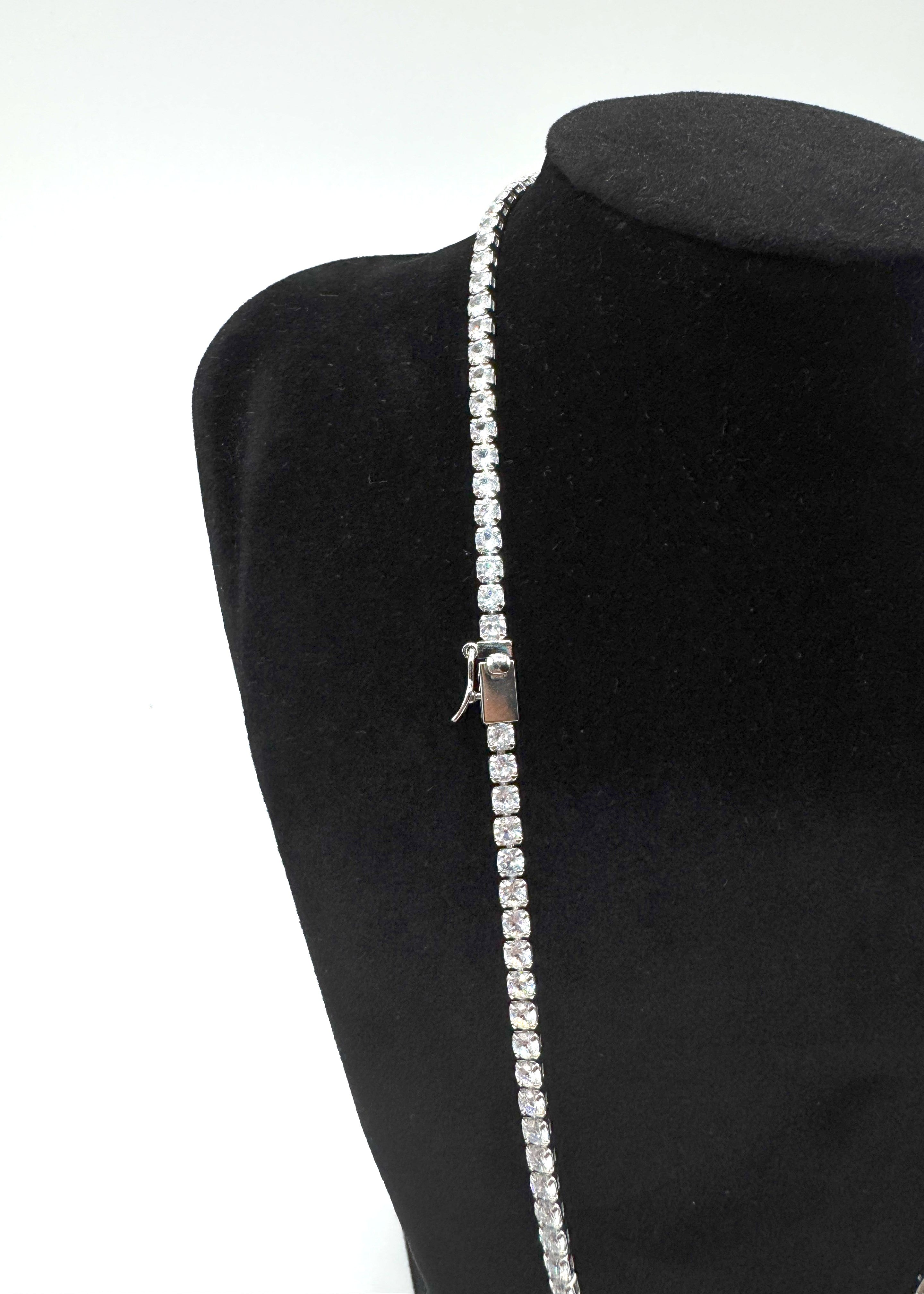Collana Tennis In Acciaio Con Zirconi Art.AM341
