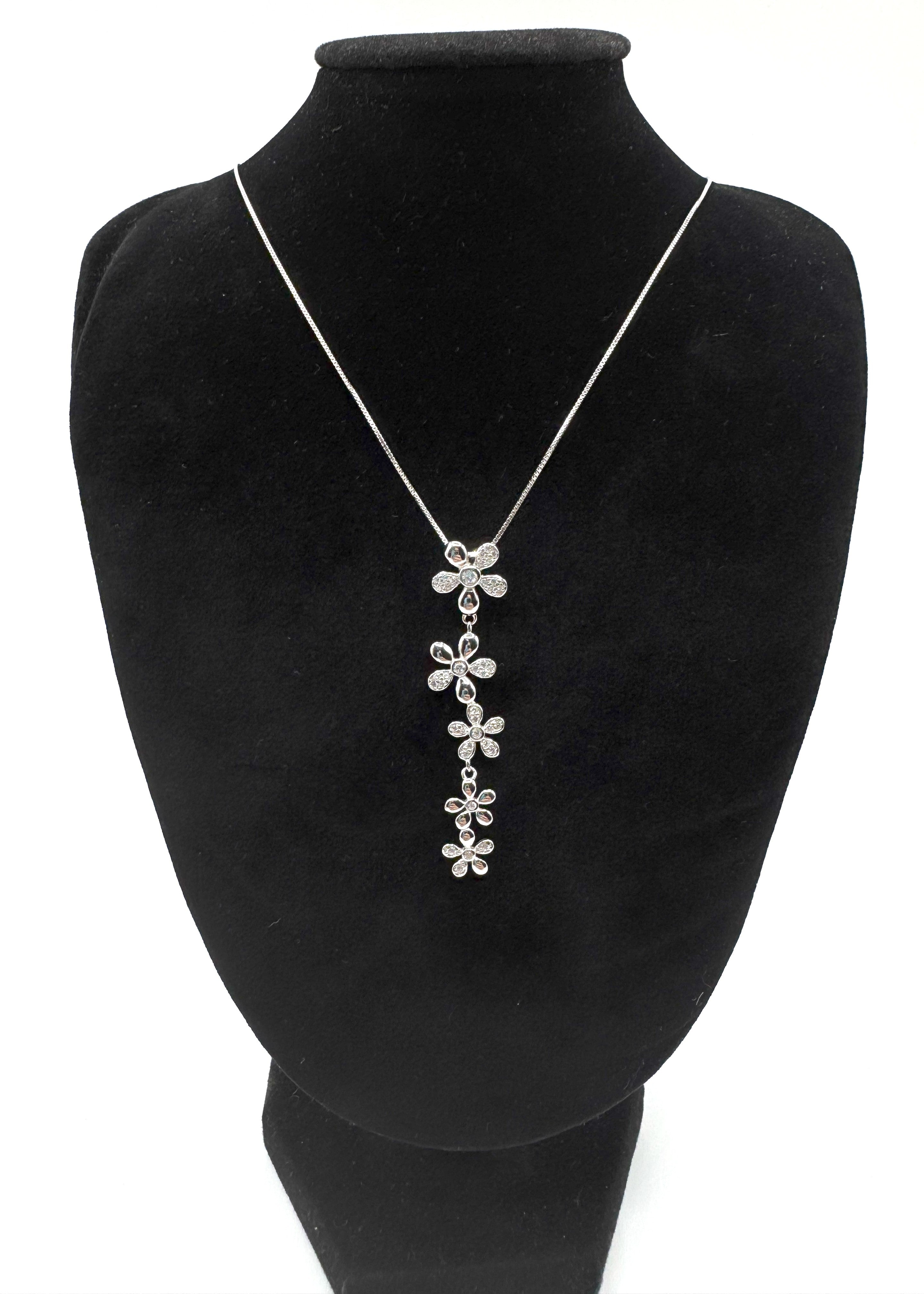 Collana In Argento 925 Con Pendente Floreale Art.PQST0298
