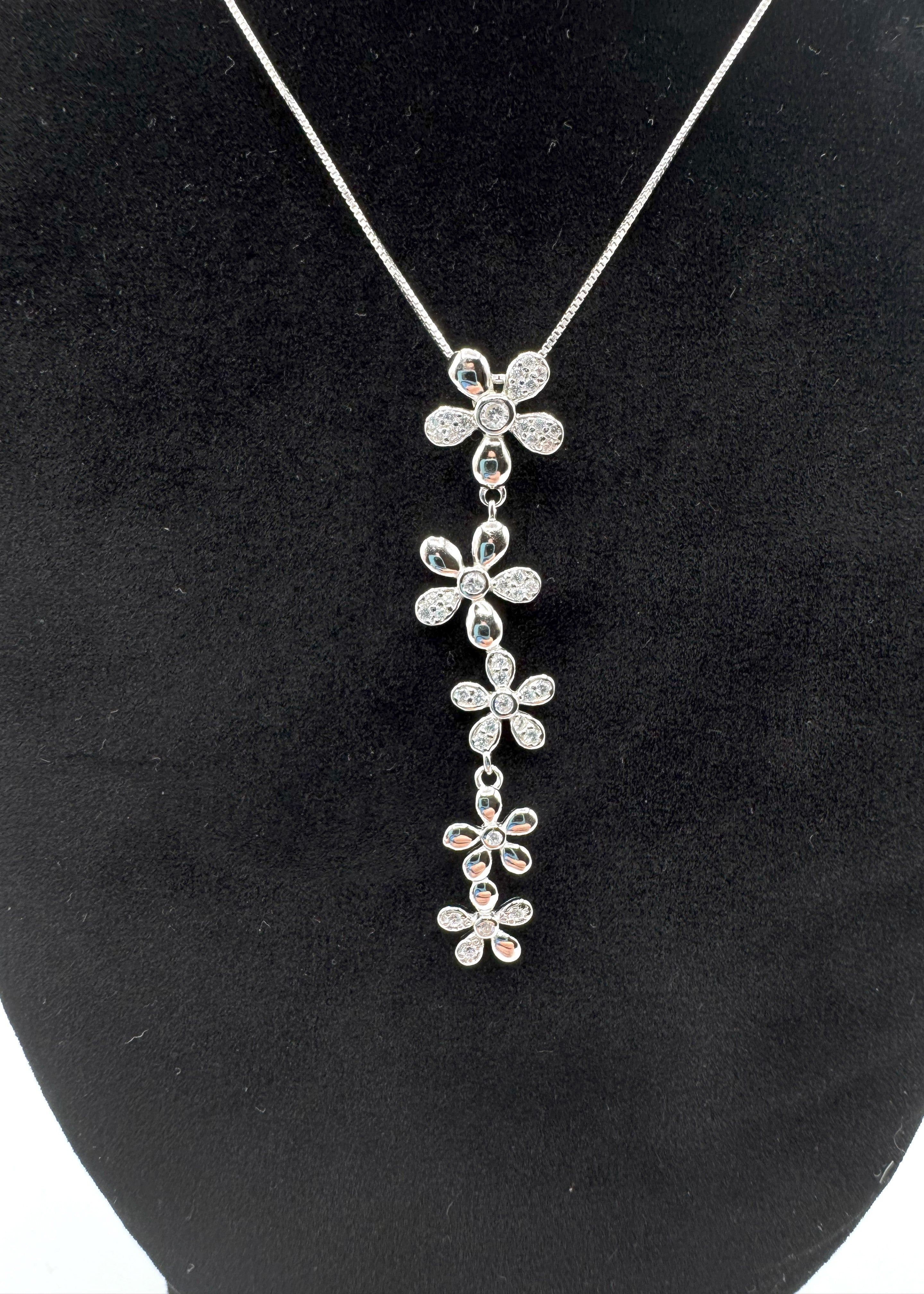 Collana In Argento 925 Con Pendente Floreale Art.PQST0298