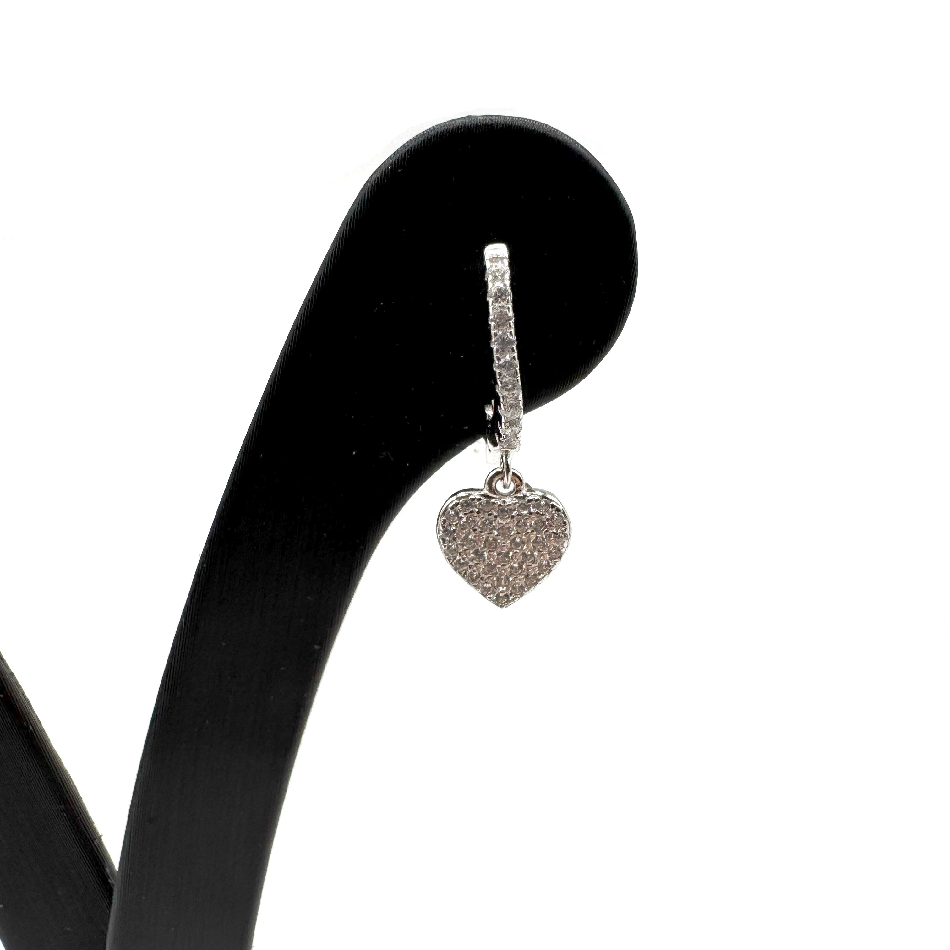 Orecchino In Argento 925 Fantasia Cuori Zirconati Art.EHC37441