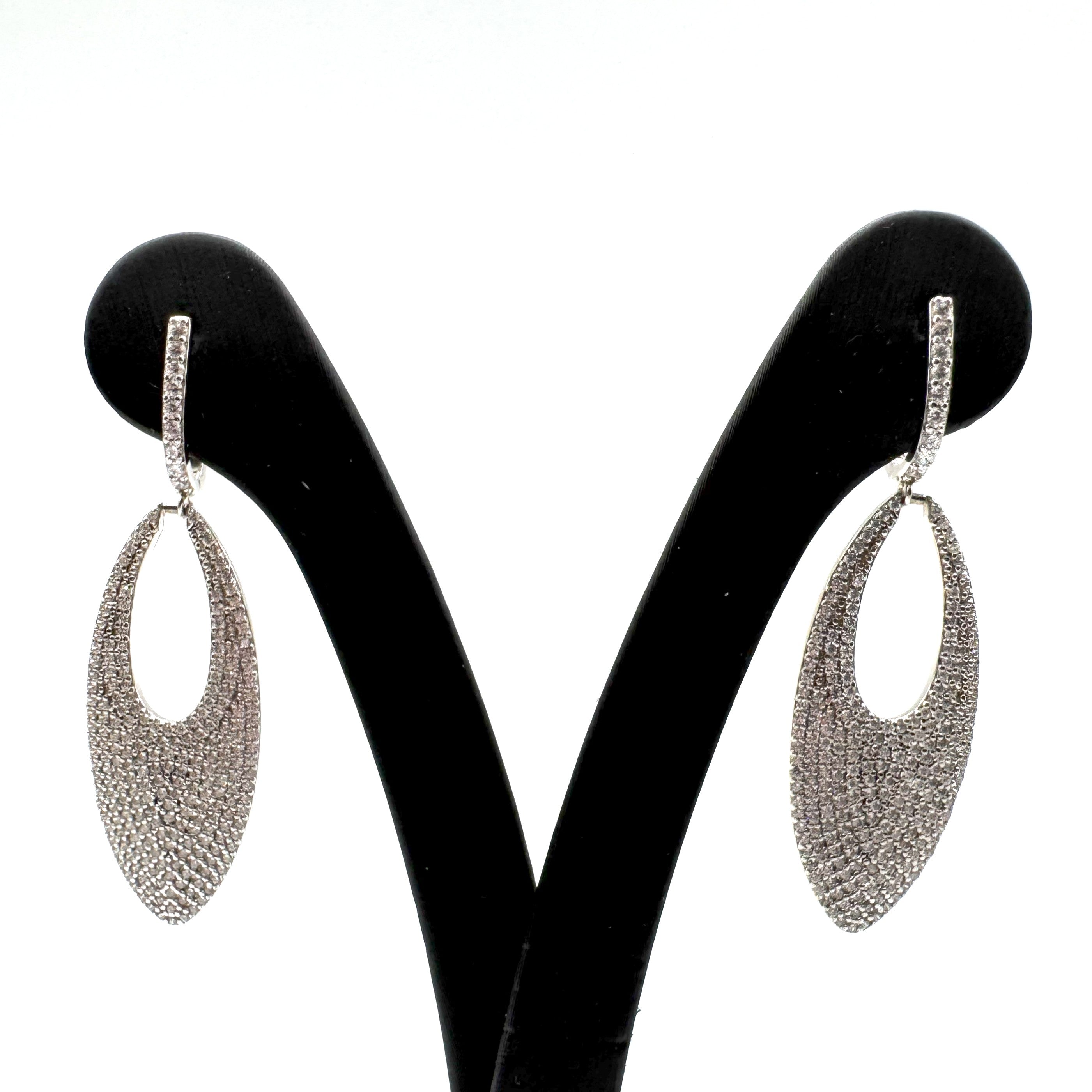 Orecchini Pendenti In Argento 925 Full Pietre Art.RRR0292