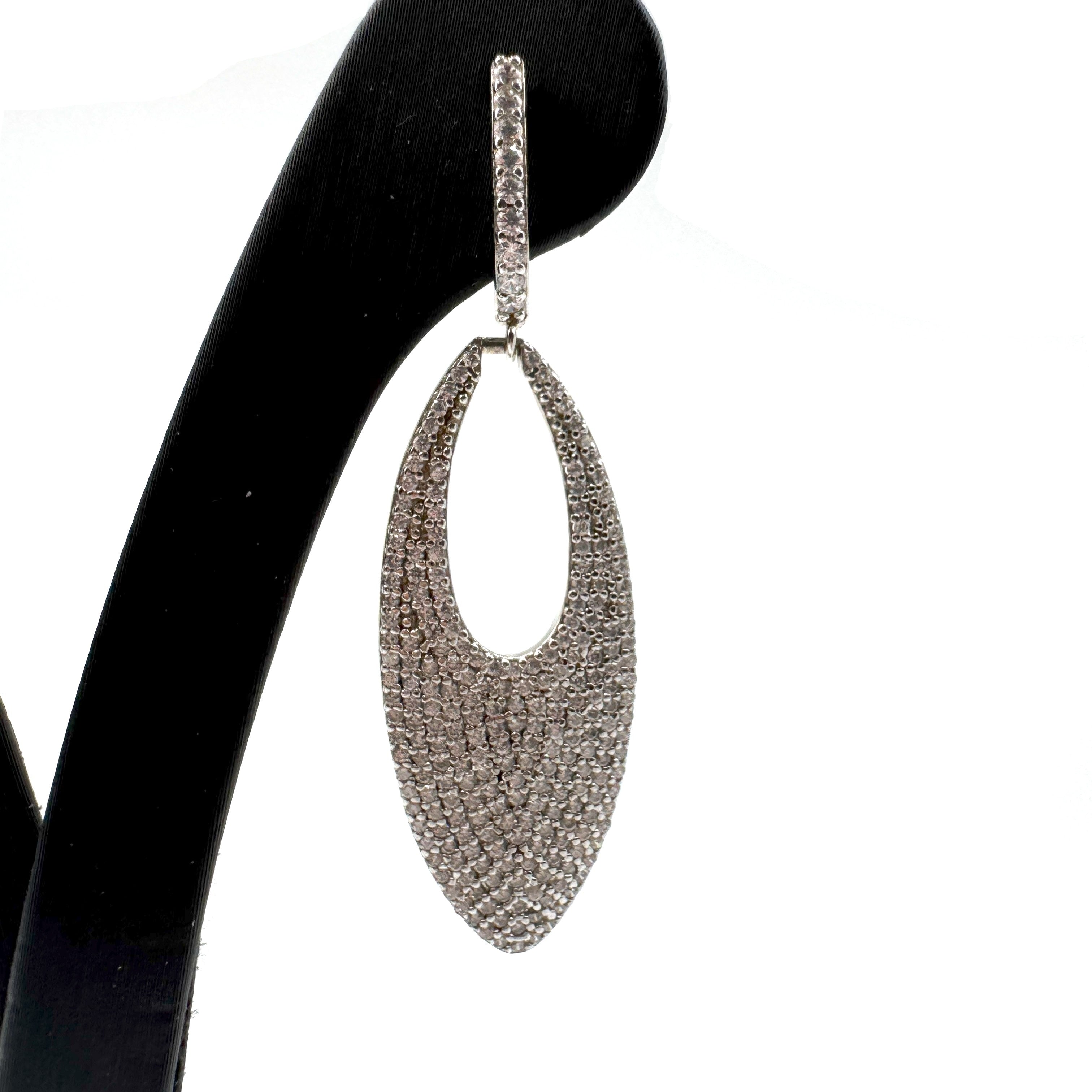 Orecchini Pendenti In Argento 925 Full Pietre Art.RRR0292